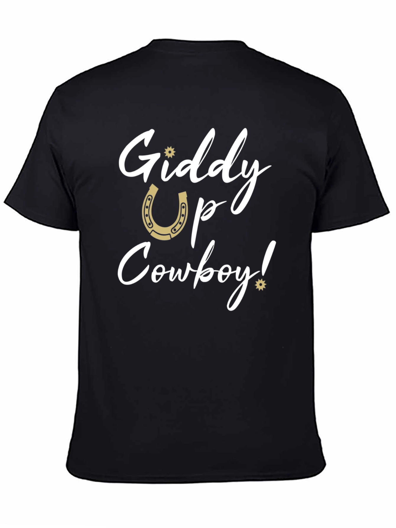 Giddy Up Cowboy Graphic Tee - Western Style
