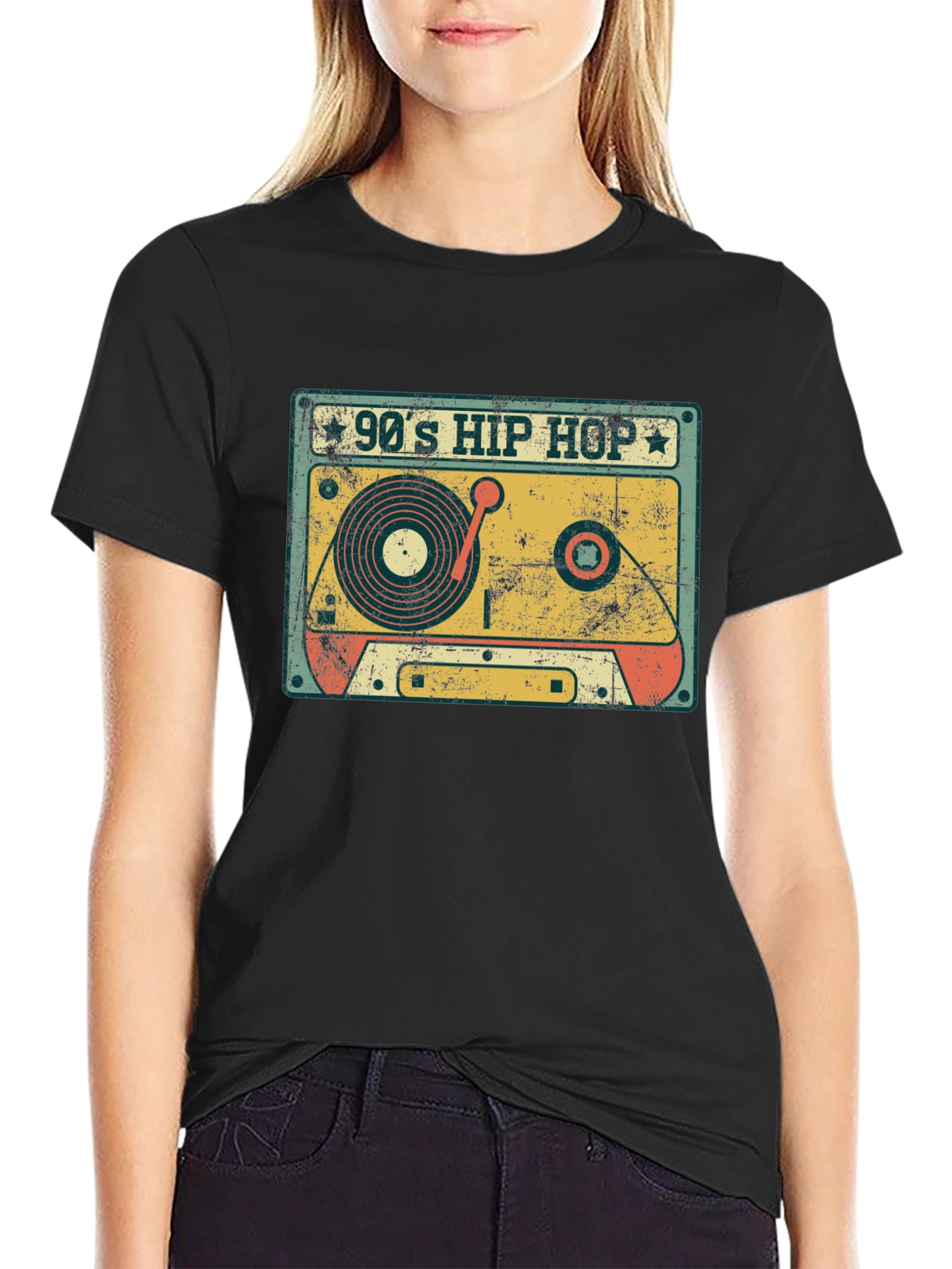 90s Hip Hop Cassette Tape Graphic T-Shirt