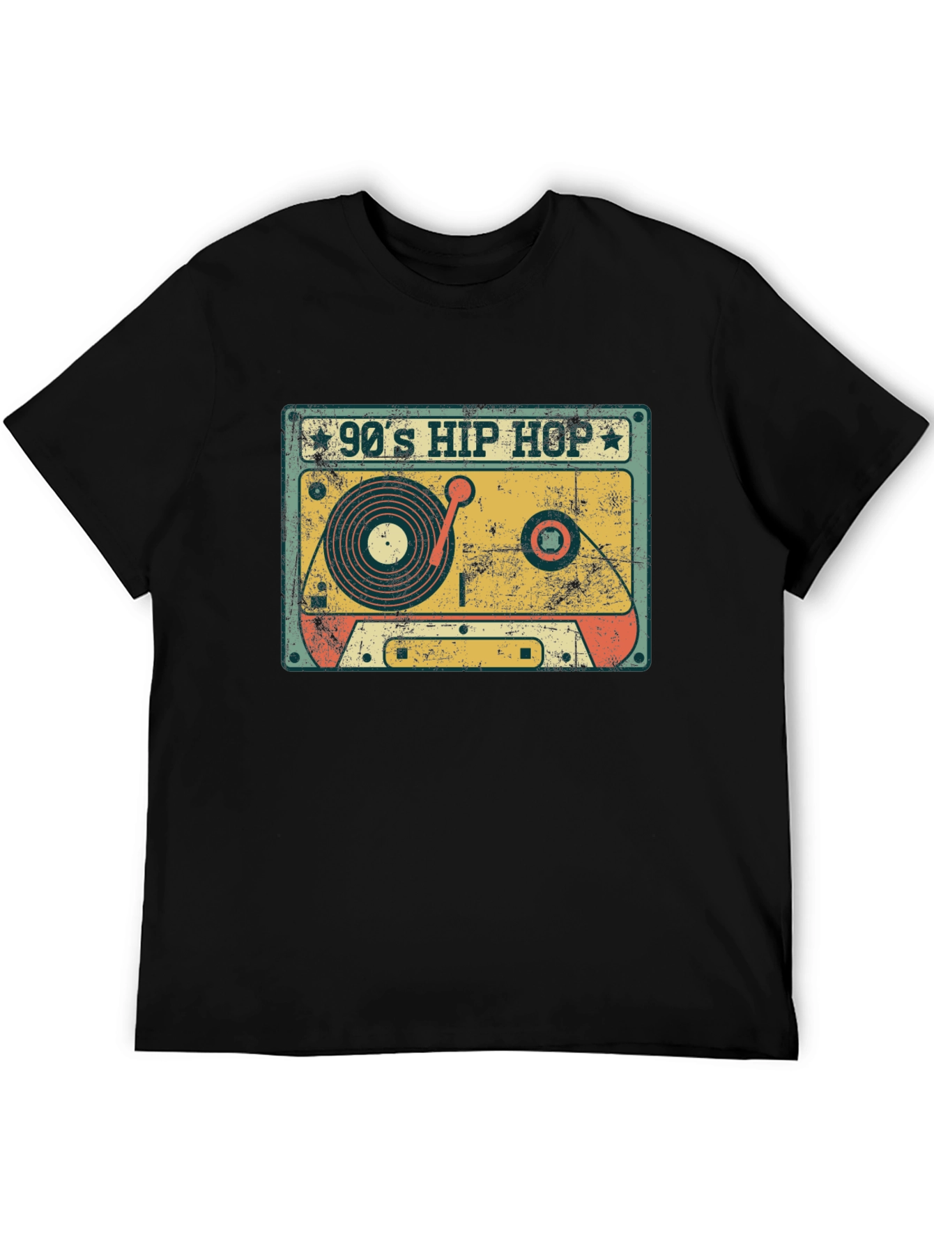 90s Hip Hop Cassette Tape Graphic T-Shirt