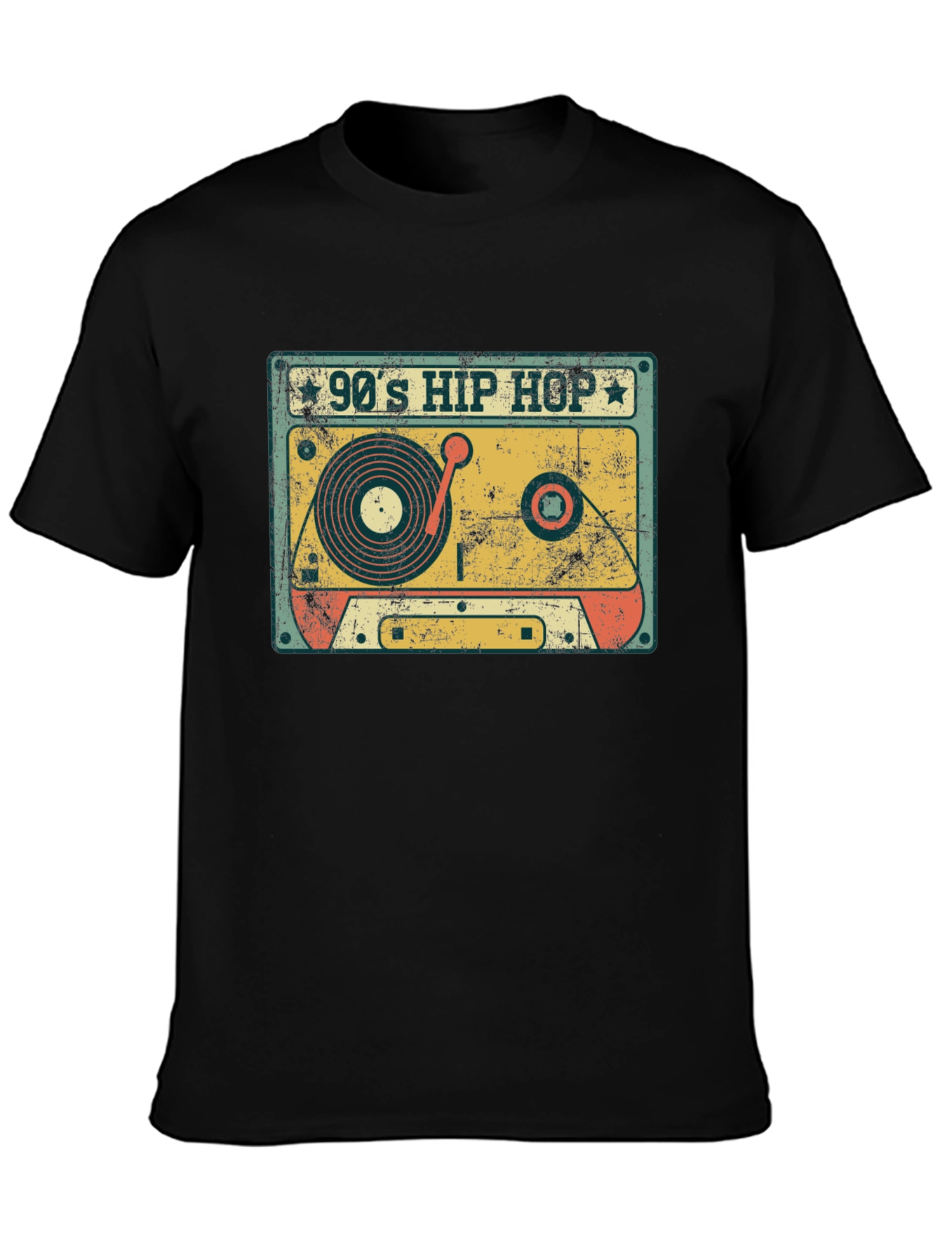 90s Hip Hop Cassette Tape Graphic T-Shirt
