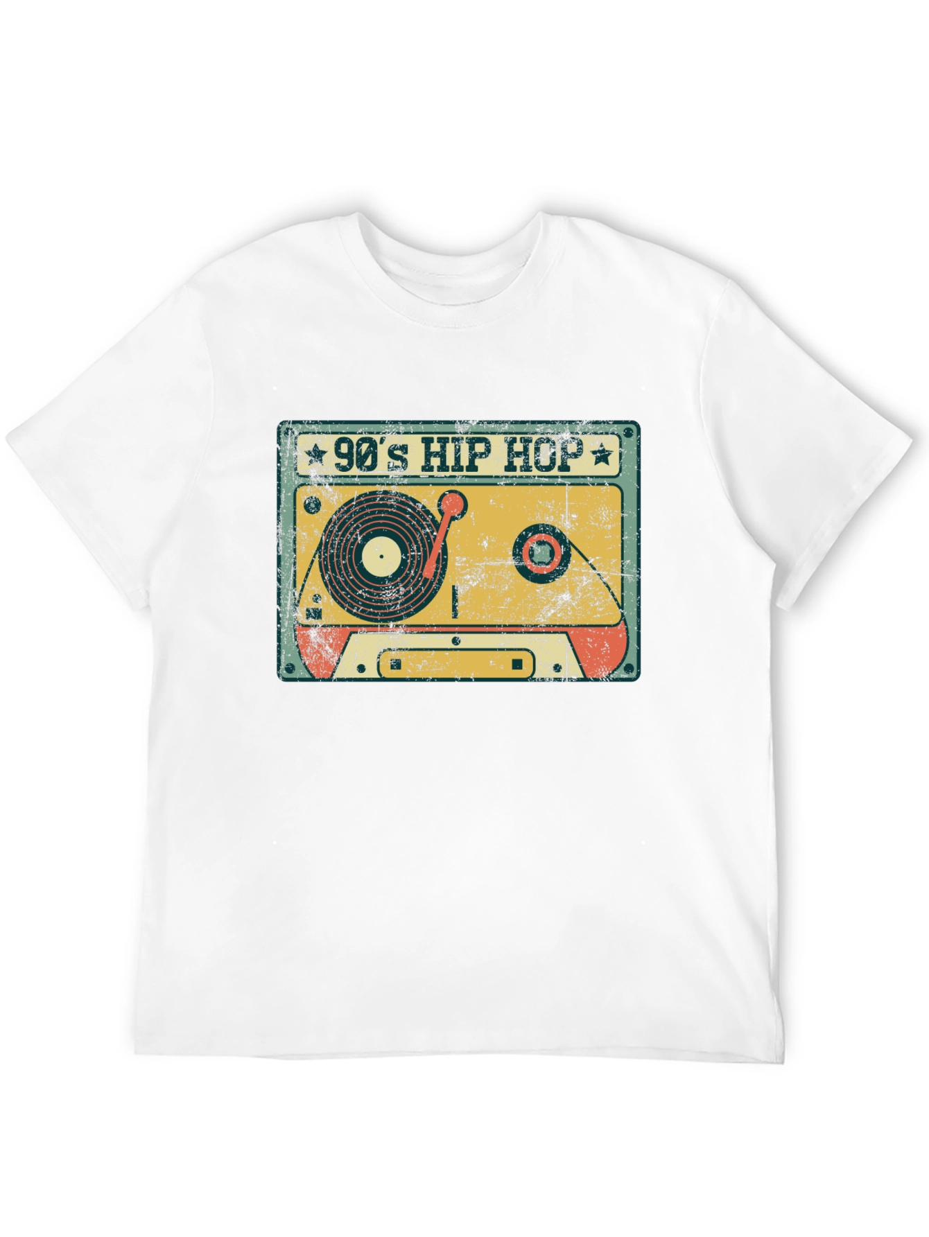 90s Hip Hop Cassette Tape Graphic T-Shirt