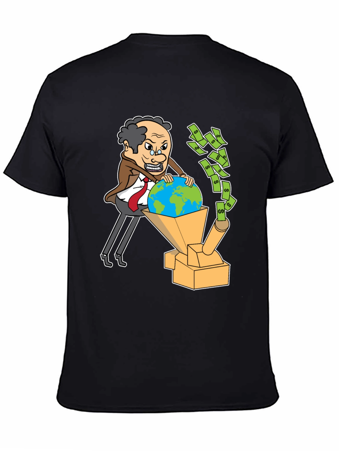 Greedy Businessman Exploiting Earth T-Shirt