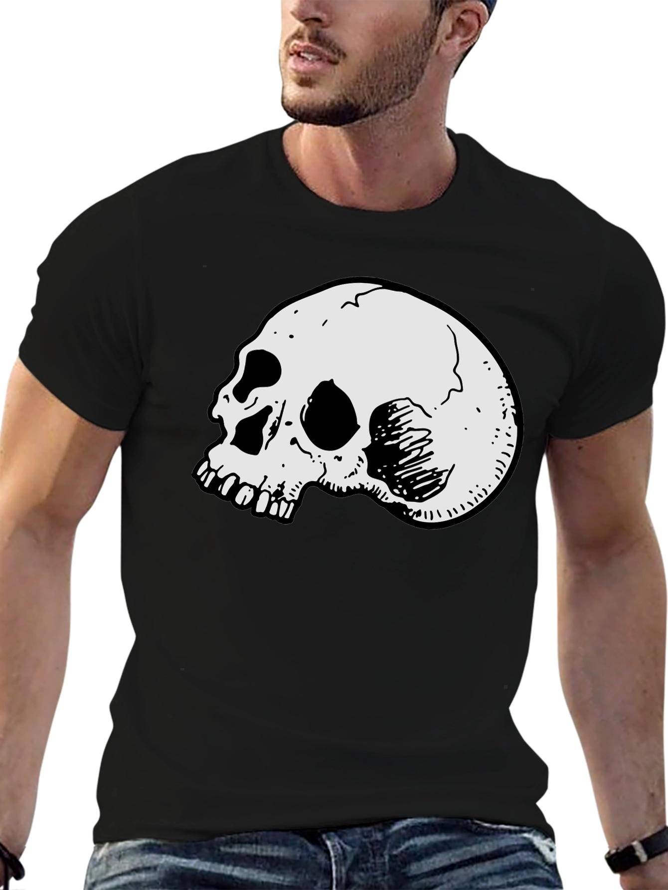 Skull Graphic Black T-Shirt