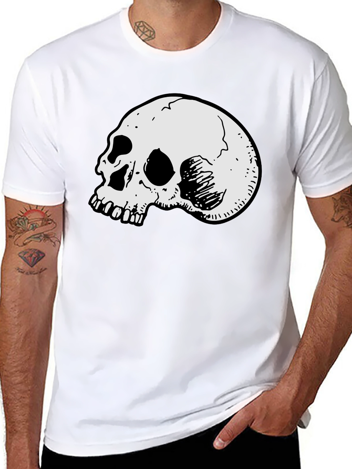 Skull Graphic Black T-Shirt