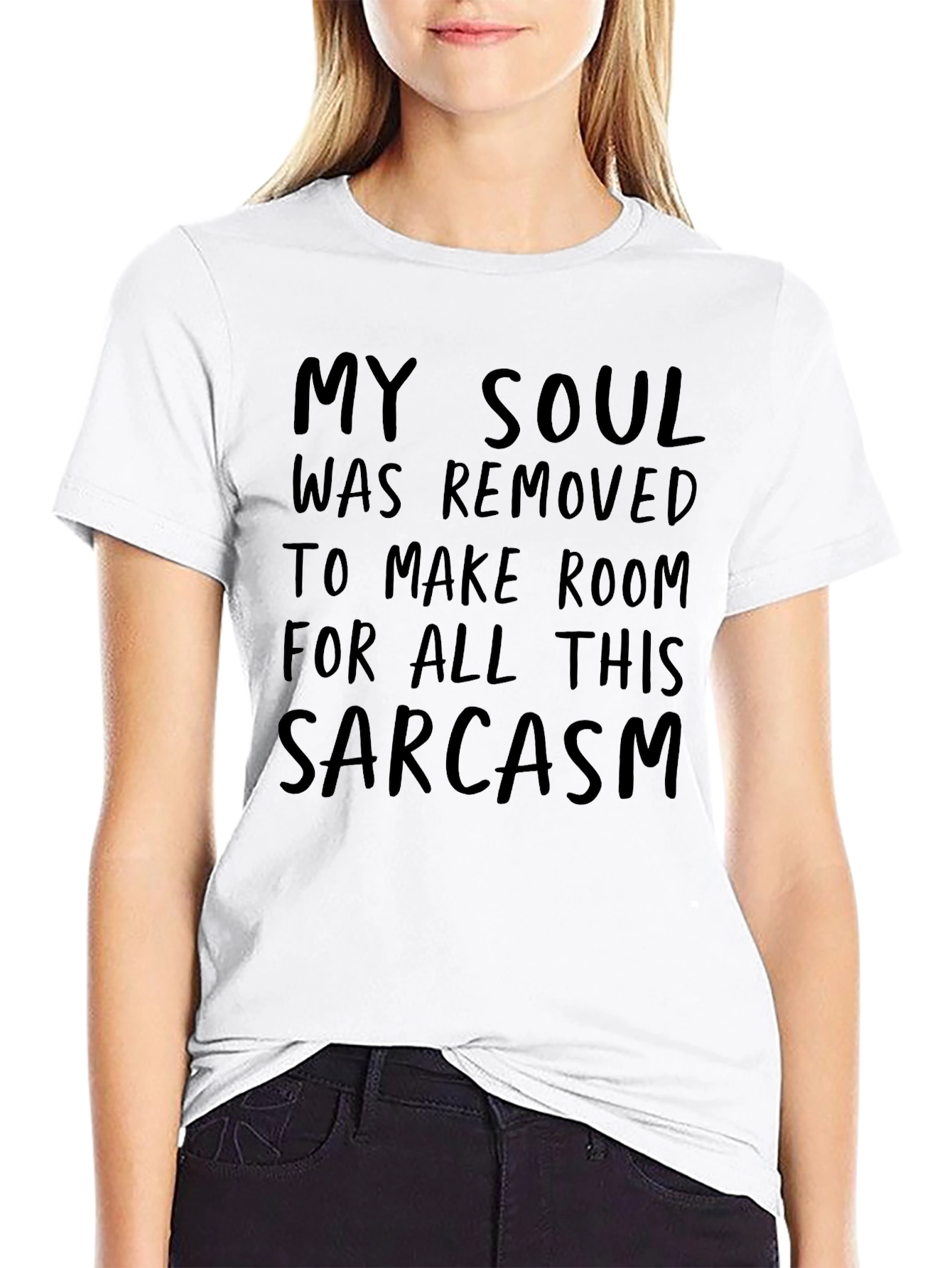 Sarcastic Soul Tee - Black Graphic T-Shirt