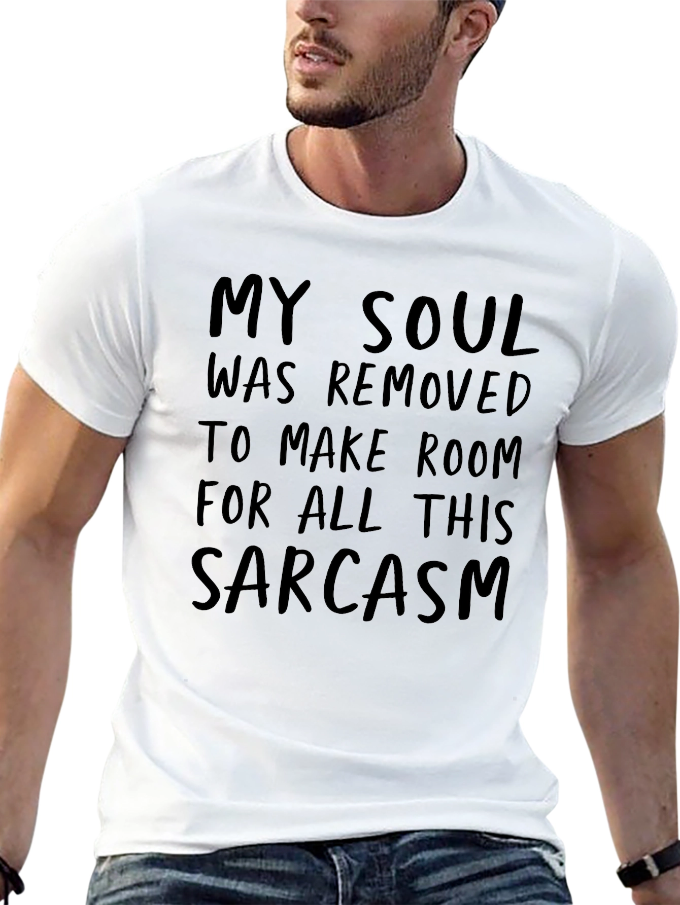 Sarcastic Soul Tee - Black Graphic T-Shirt