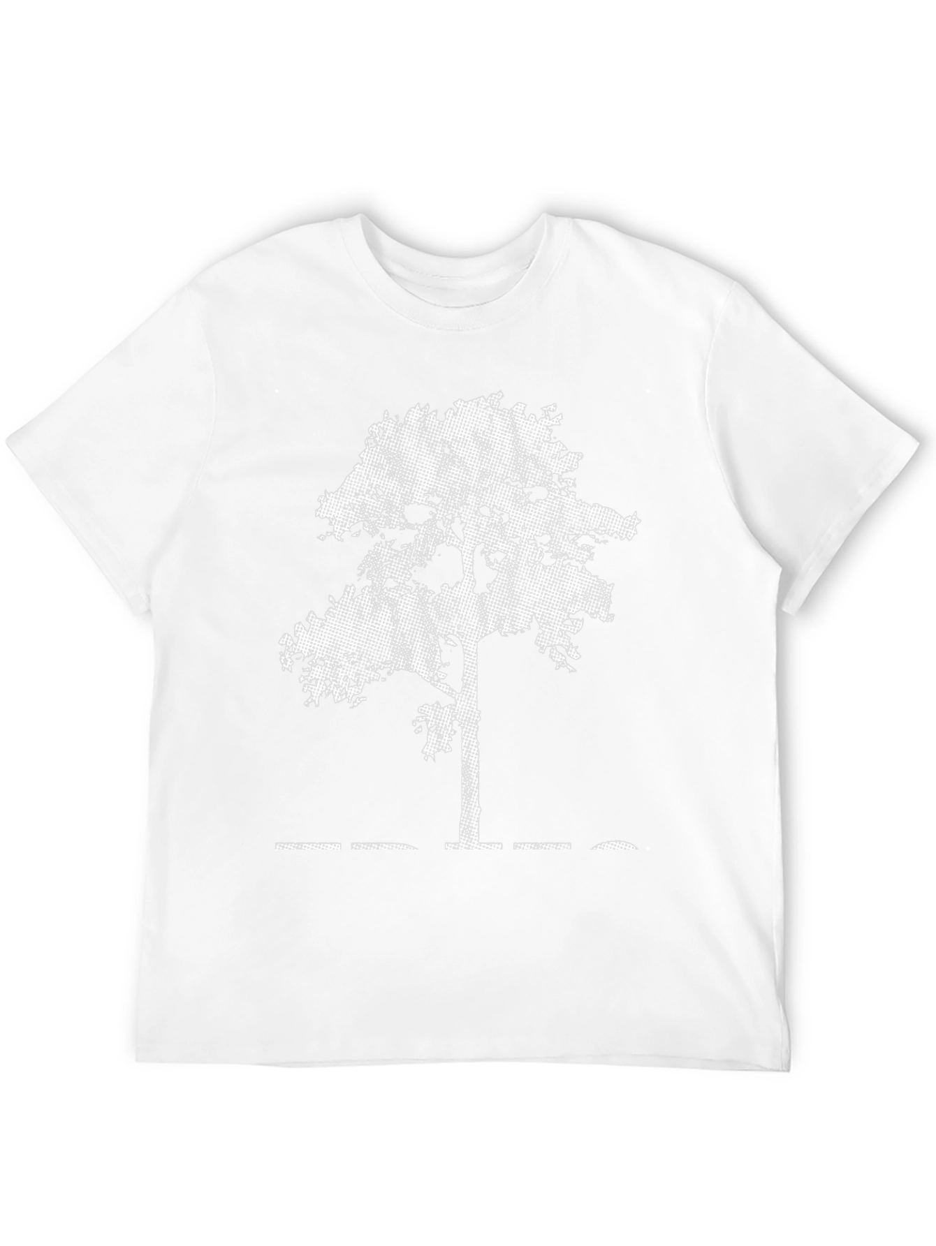Modern Tree Graphic Black T-Shirt
