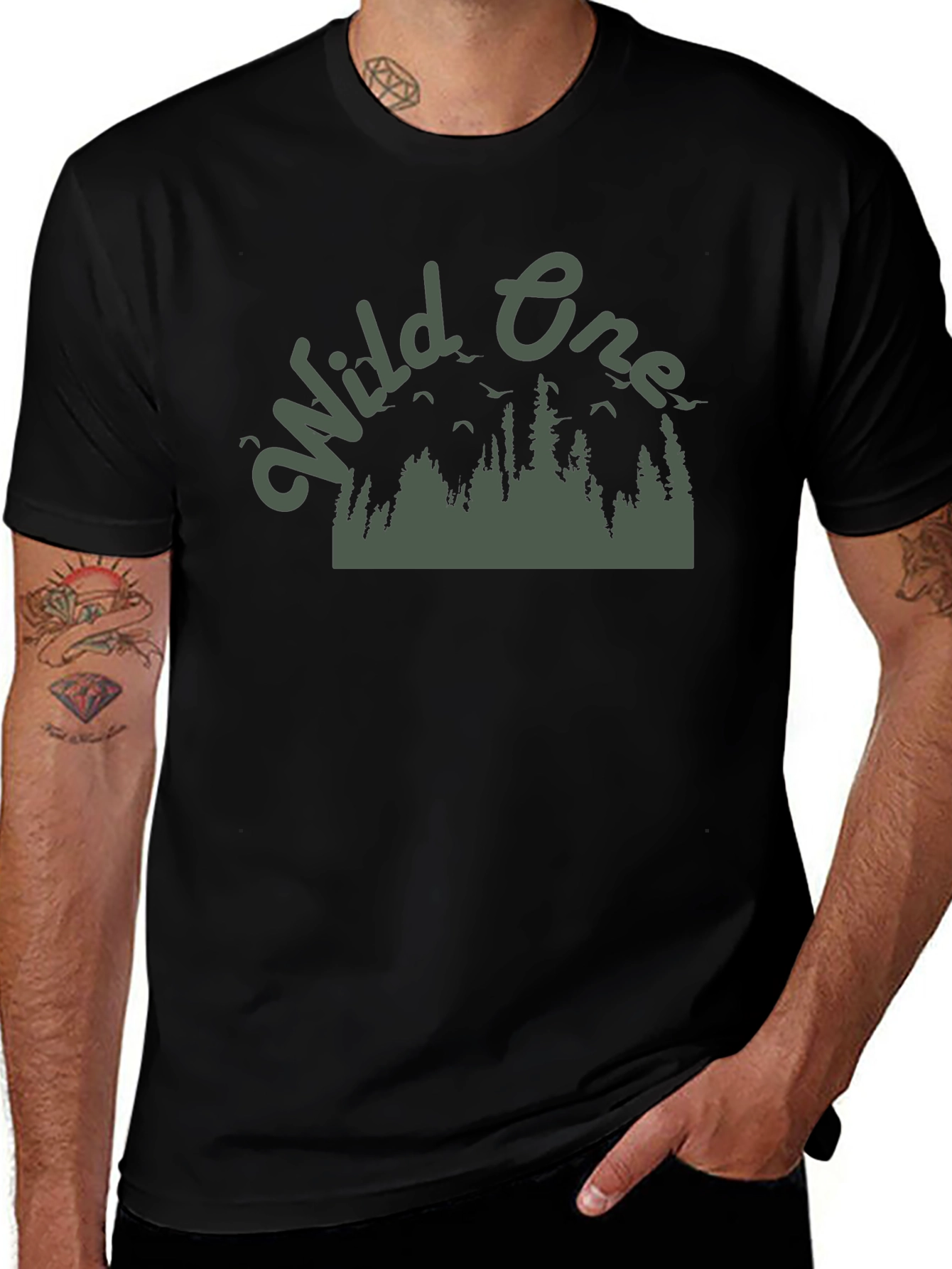 Wild One Graphic T-Shirt - Nature Inspired Tee
