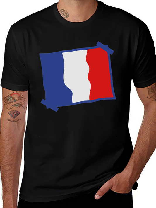 France Flag Graphic Tee - Stylish Casual T-Shirt