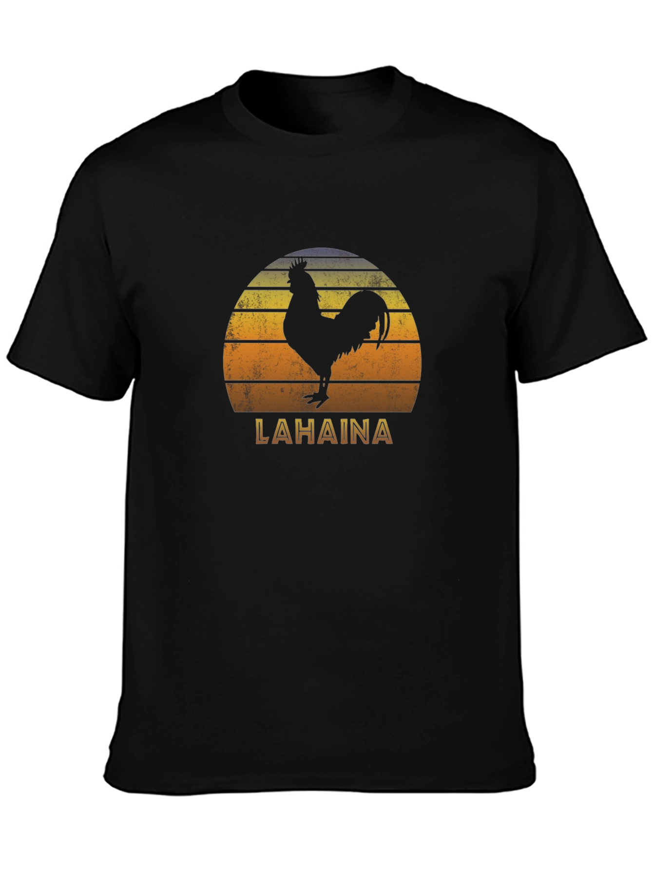 Lahaina Sunset Rooster Graphic T-Shirt