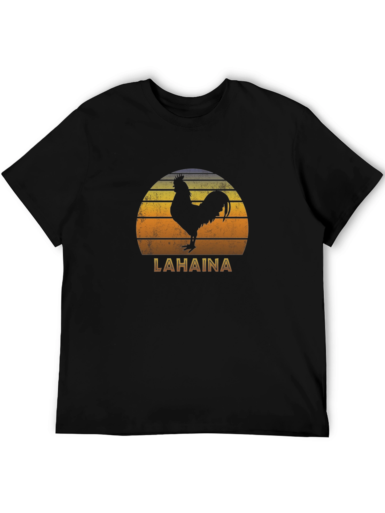 Lahaina Sunset Rooster Graphic T-Shirt