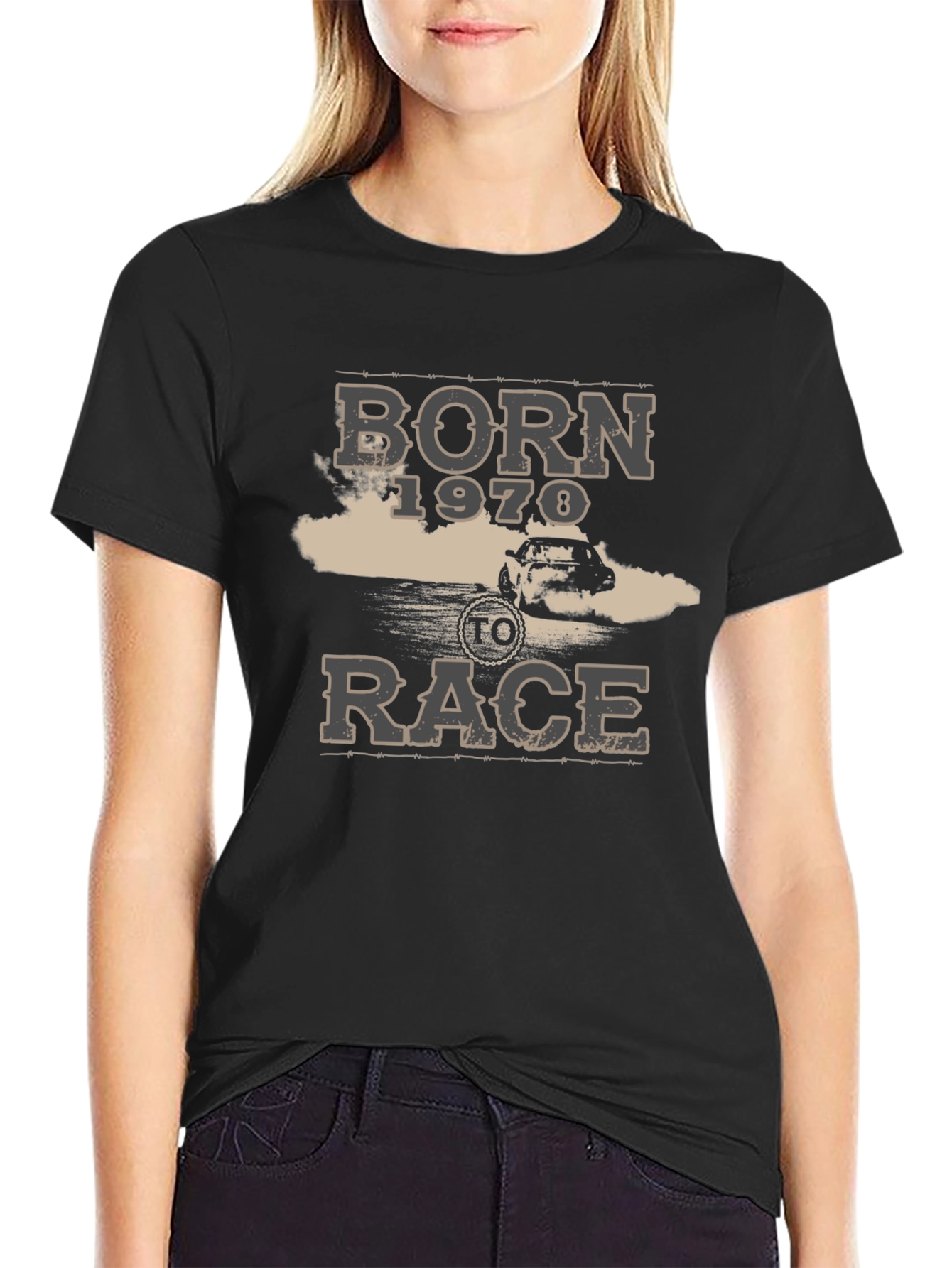 Born 1970 To Race Graphic T-Shirt