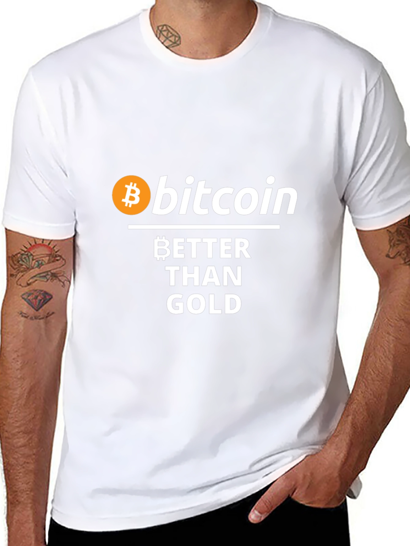 Bitcoin Better Than Gold Black Graphic Tee