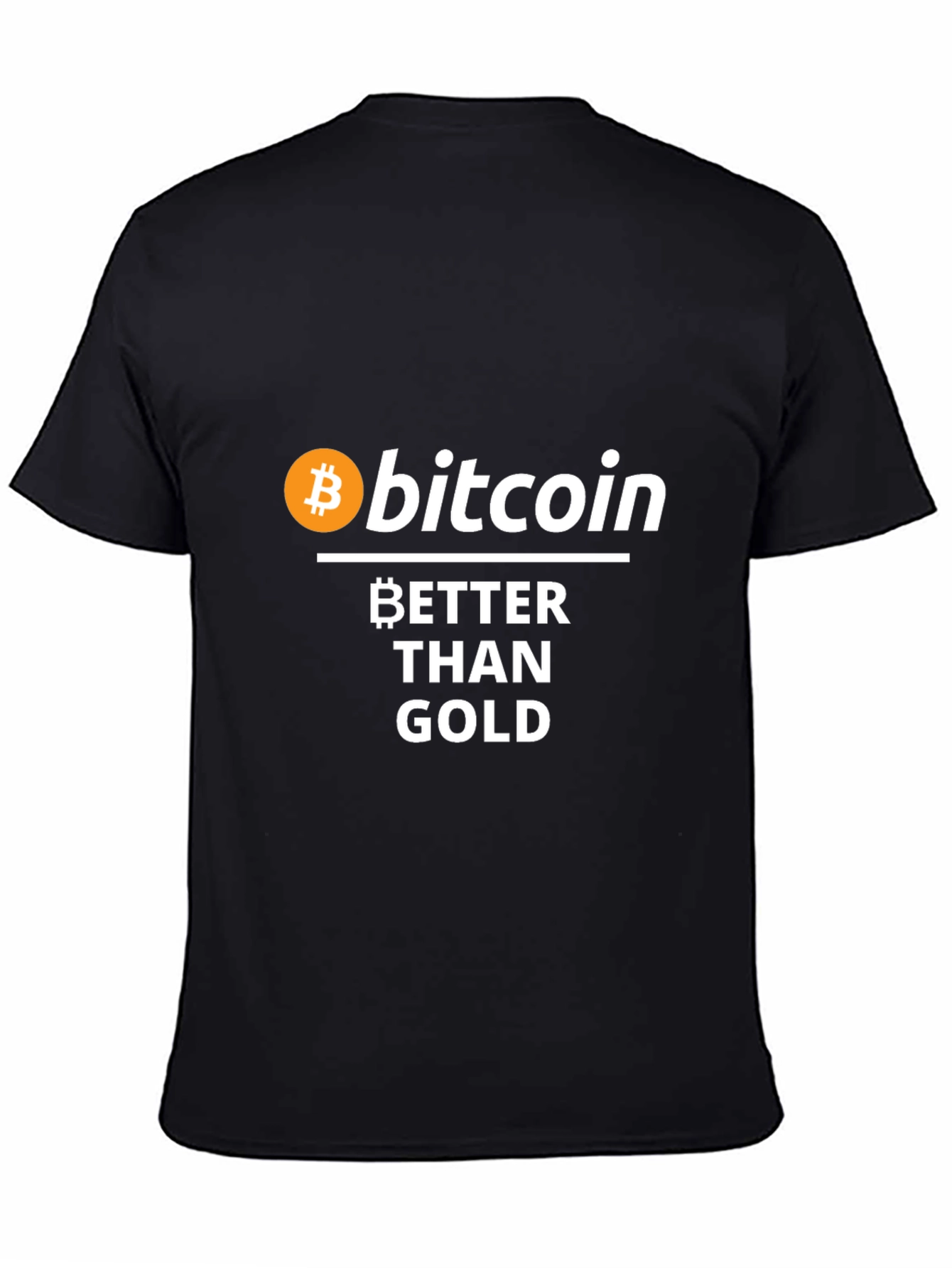 Bitcoin Better Than Gold Black Graphic Tee