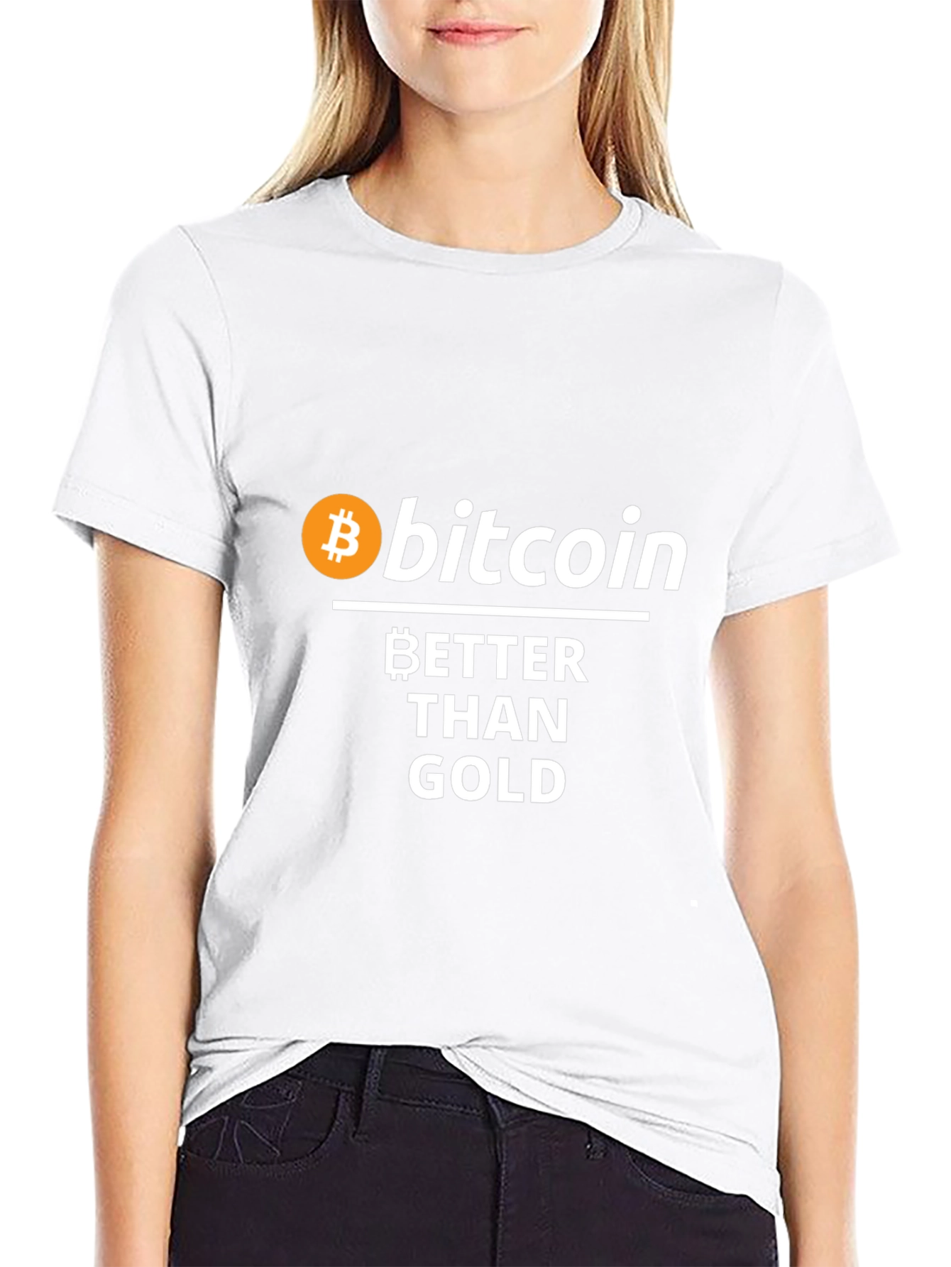 Bitcoin Better Than Gold Black Graphic Tee