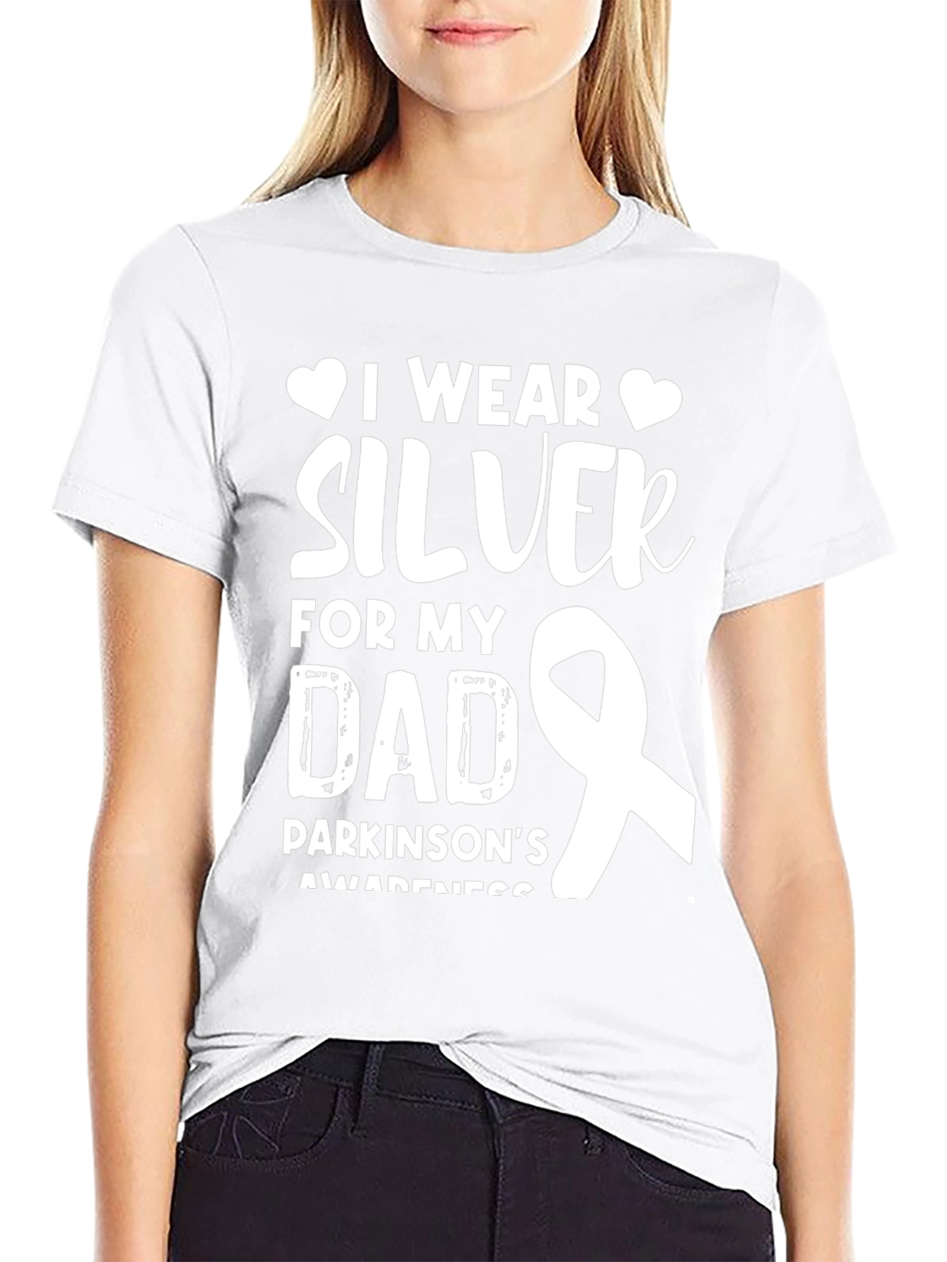Silver For My Dad Parkinsons Awareness T-Shirt