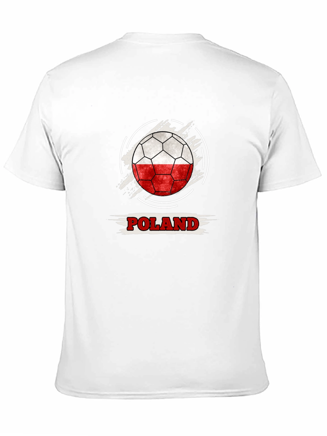 Poland Soccer Flag Graphic T-Shirt