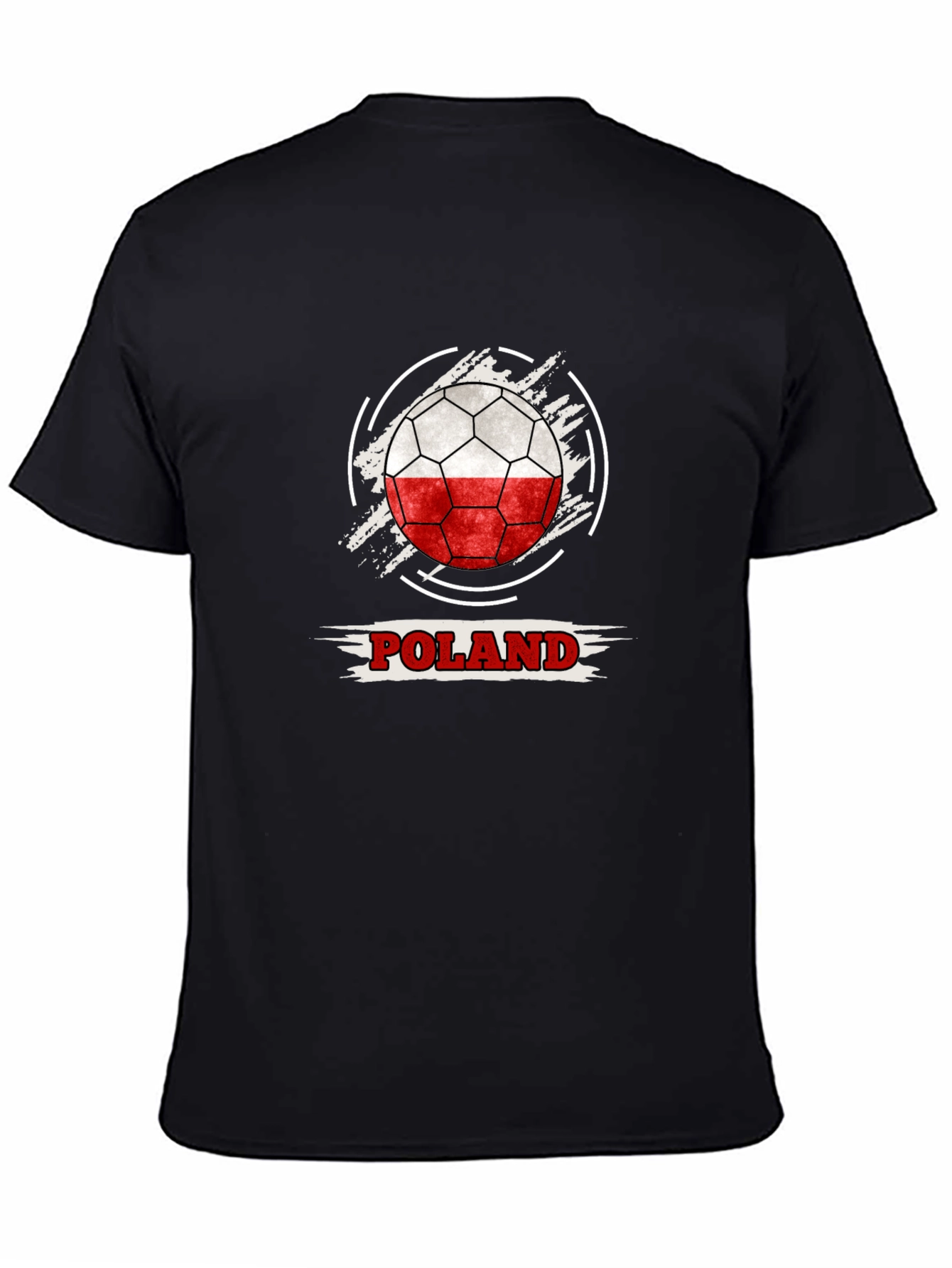 Poland Soccer Flag Graphic T-Shirt