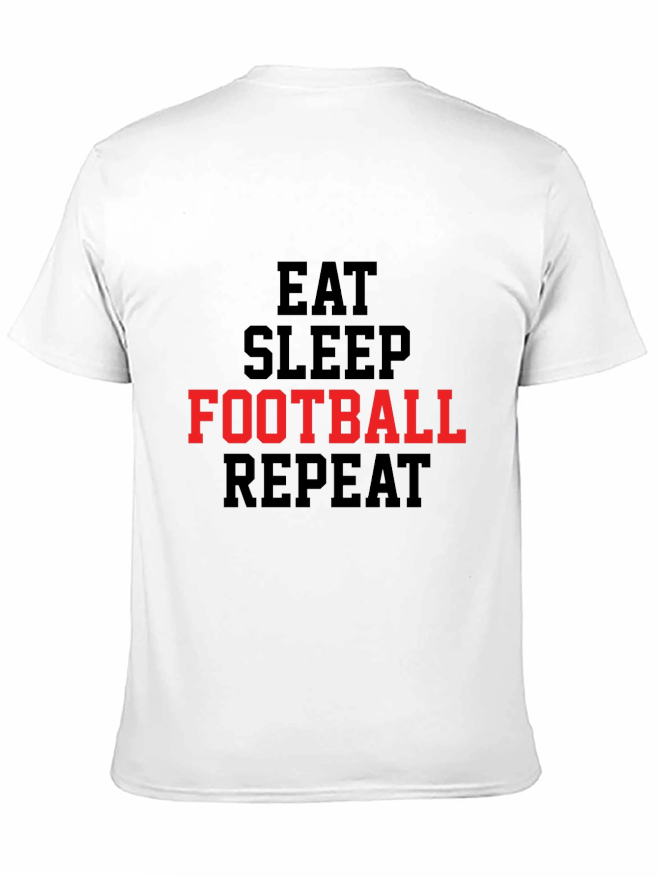 Eat Sleep Football Repeat Graphic Tee