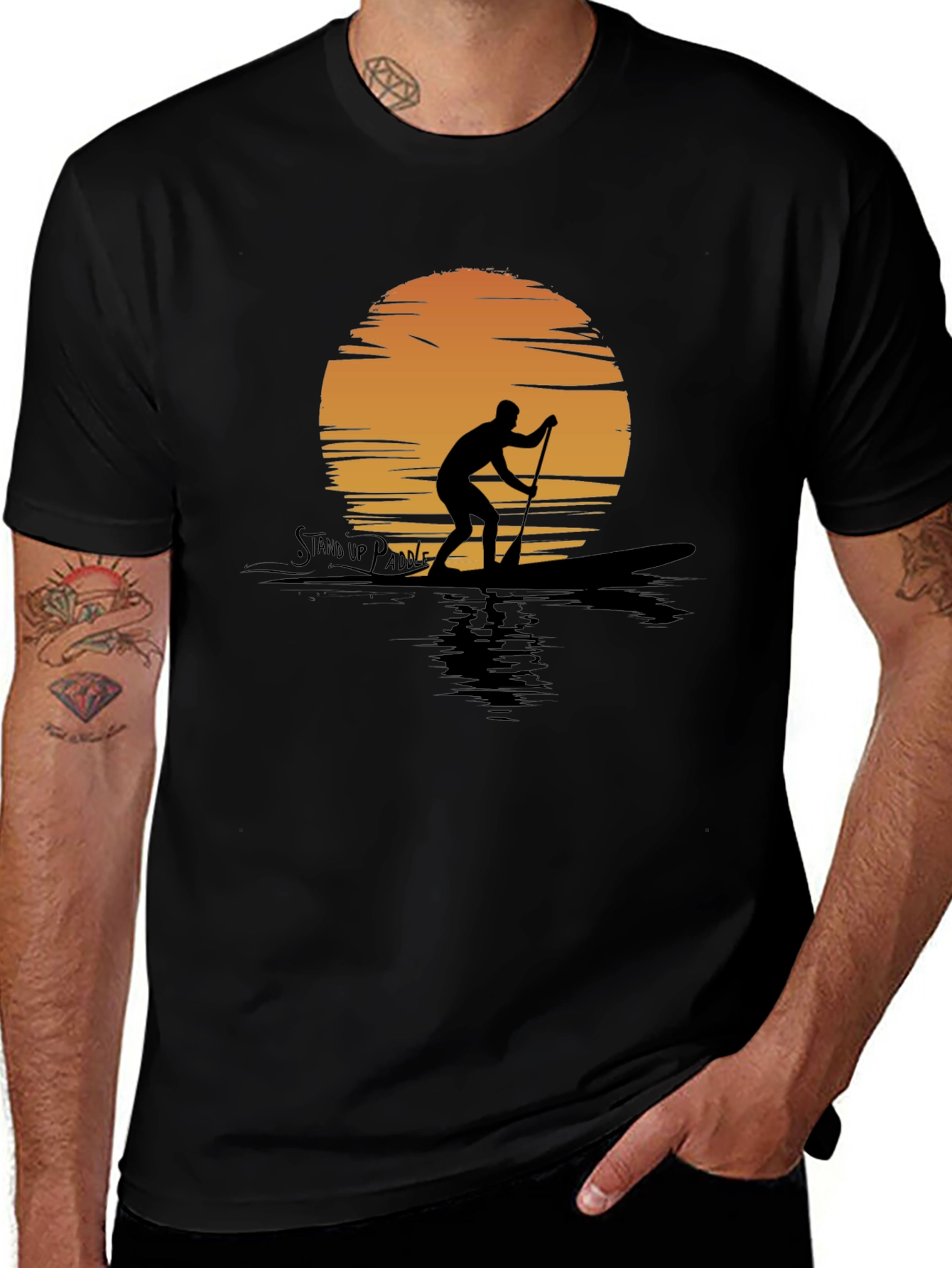 Stand Up Paddle Sunset T-Shirt