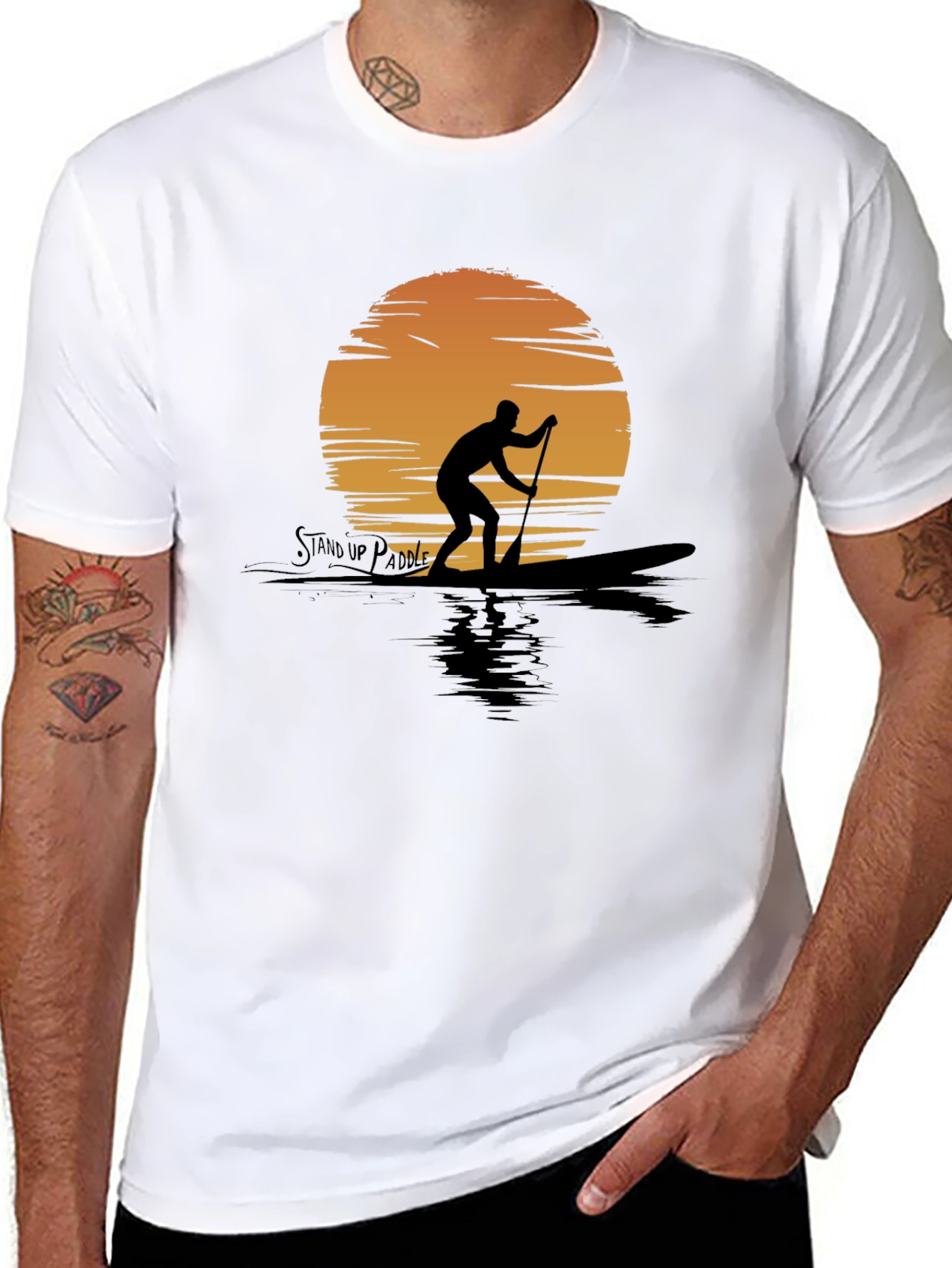 Stand Up Paddle Sunset T-Shirt