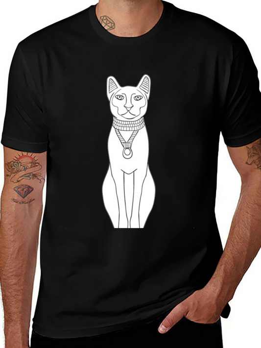 Egyptian Cat T-Shirt - Black