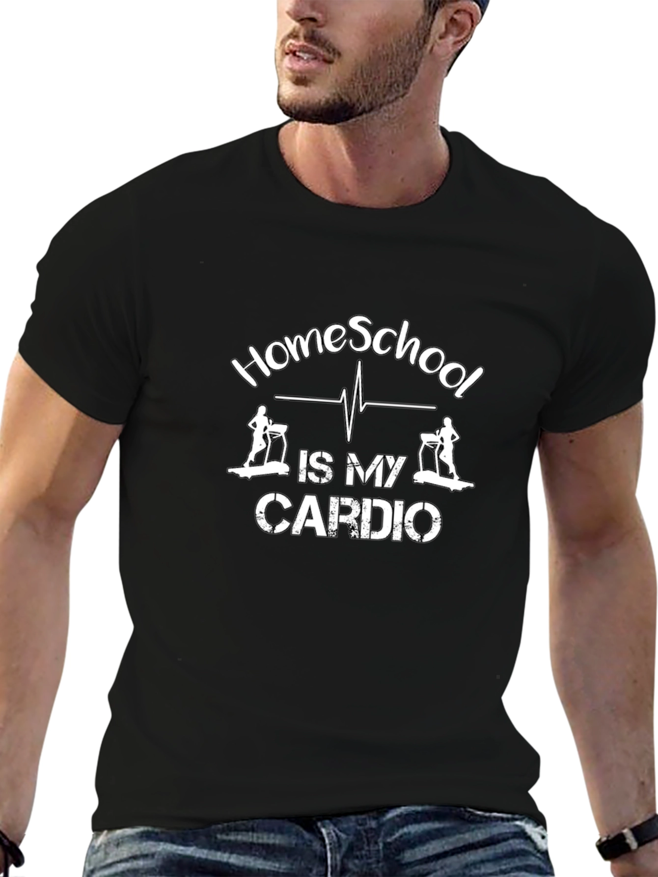 Homeschool Cardio T-Shirt - Funny Workout Tee