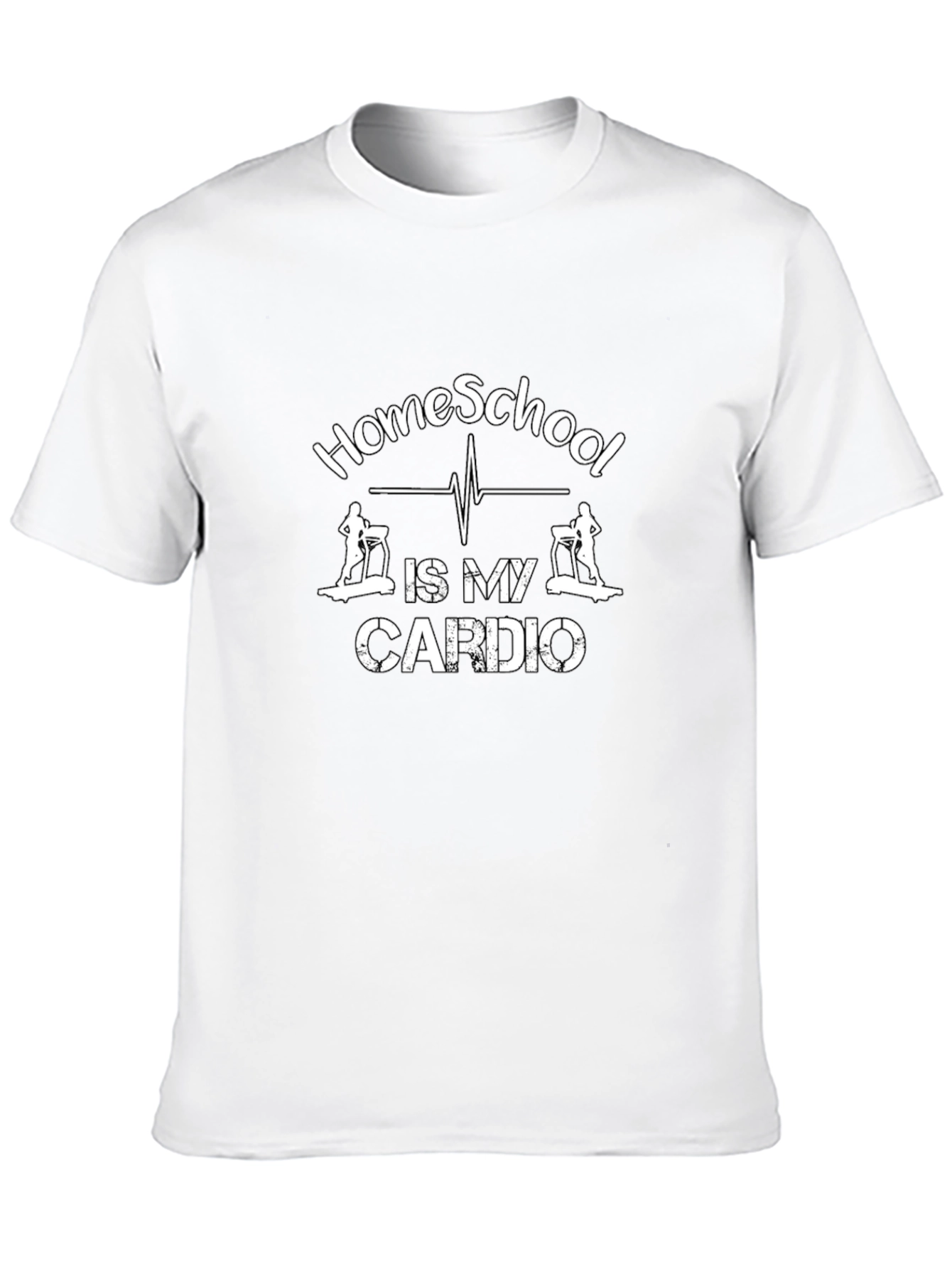 Homeschool Cardio T-Shirt - Funny Workout Tee