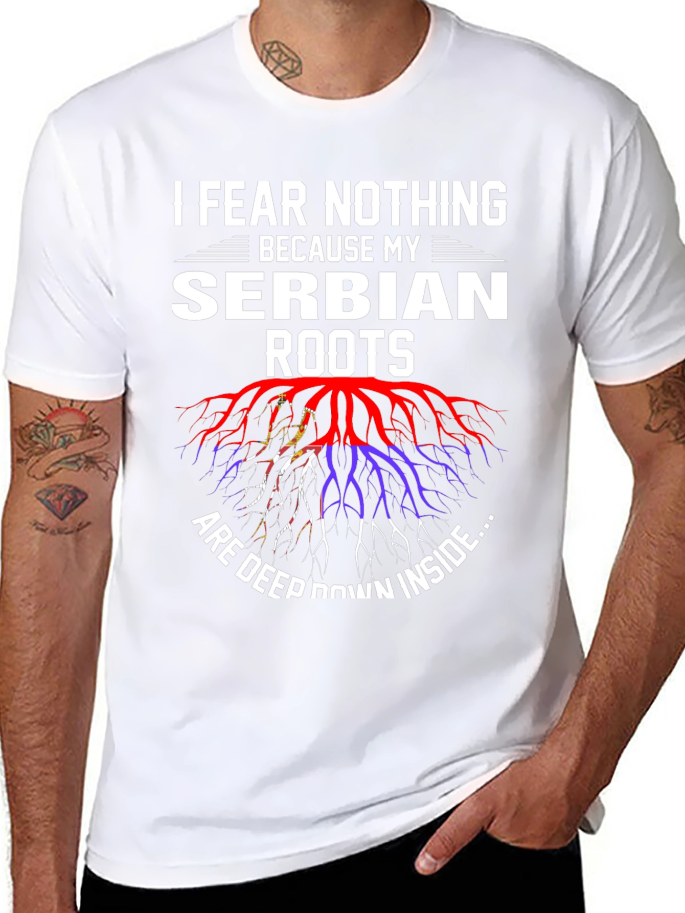 Serbian Roots Graphic Tee - I Fear Nothing