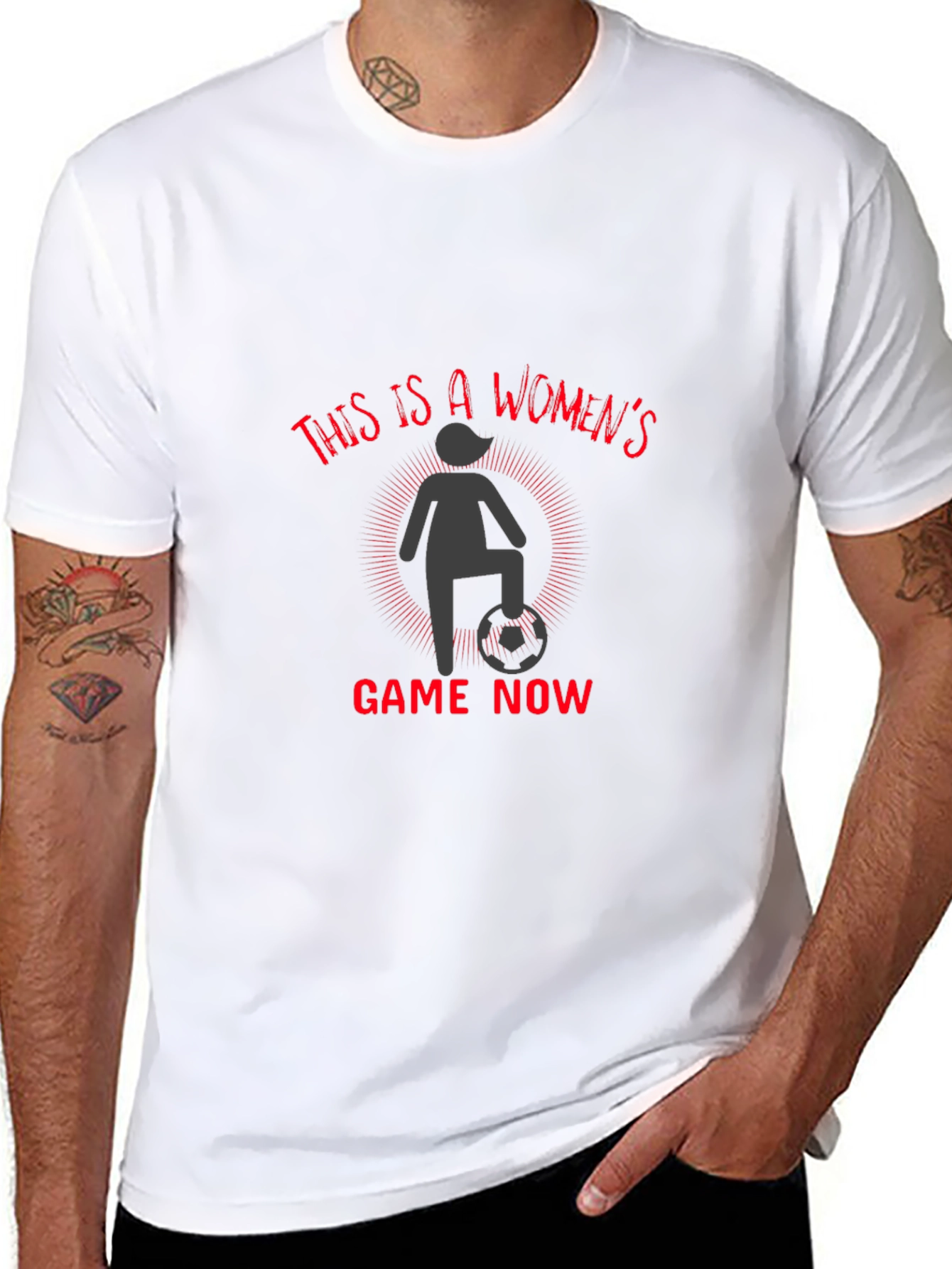 Womens Soccer Tee - Game On!