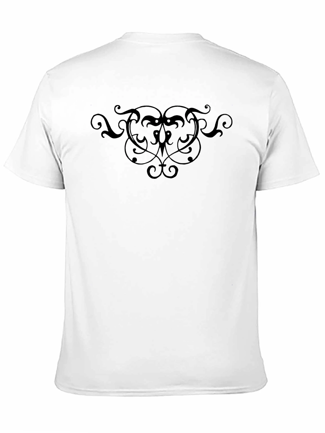 Elegant Black Graphic Print T-Shirt