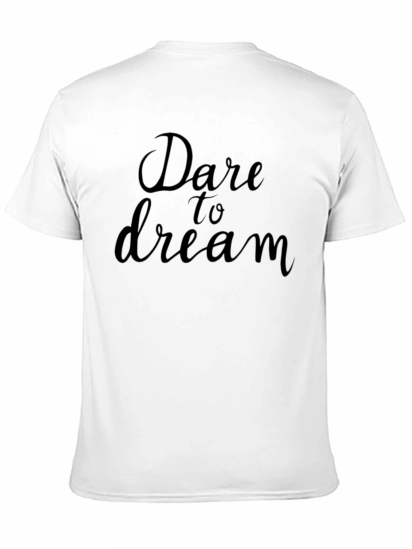 Dare to Dream Black Graphic Tee Shirt