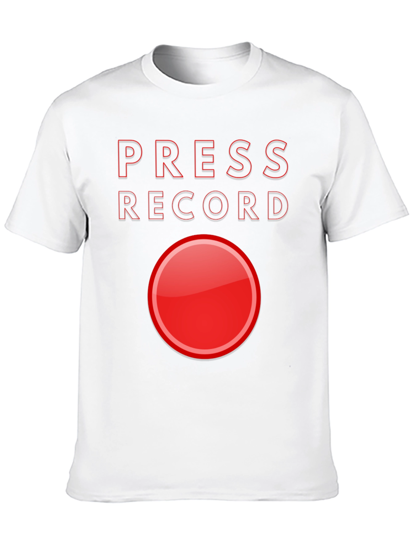 Press Record Black T-Shirt