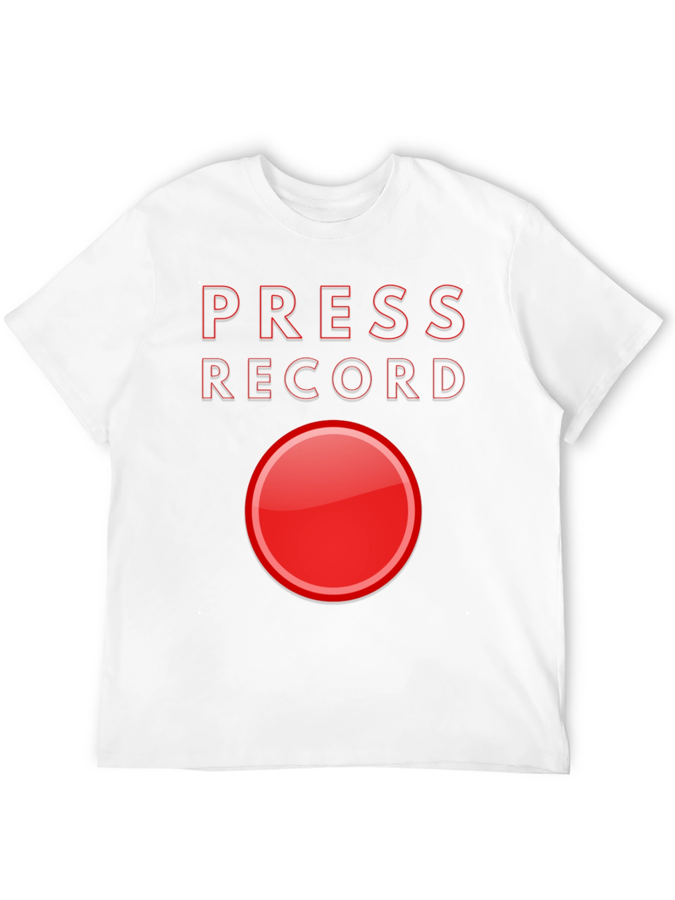 Press Record Black T-Shirt