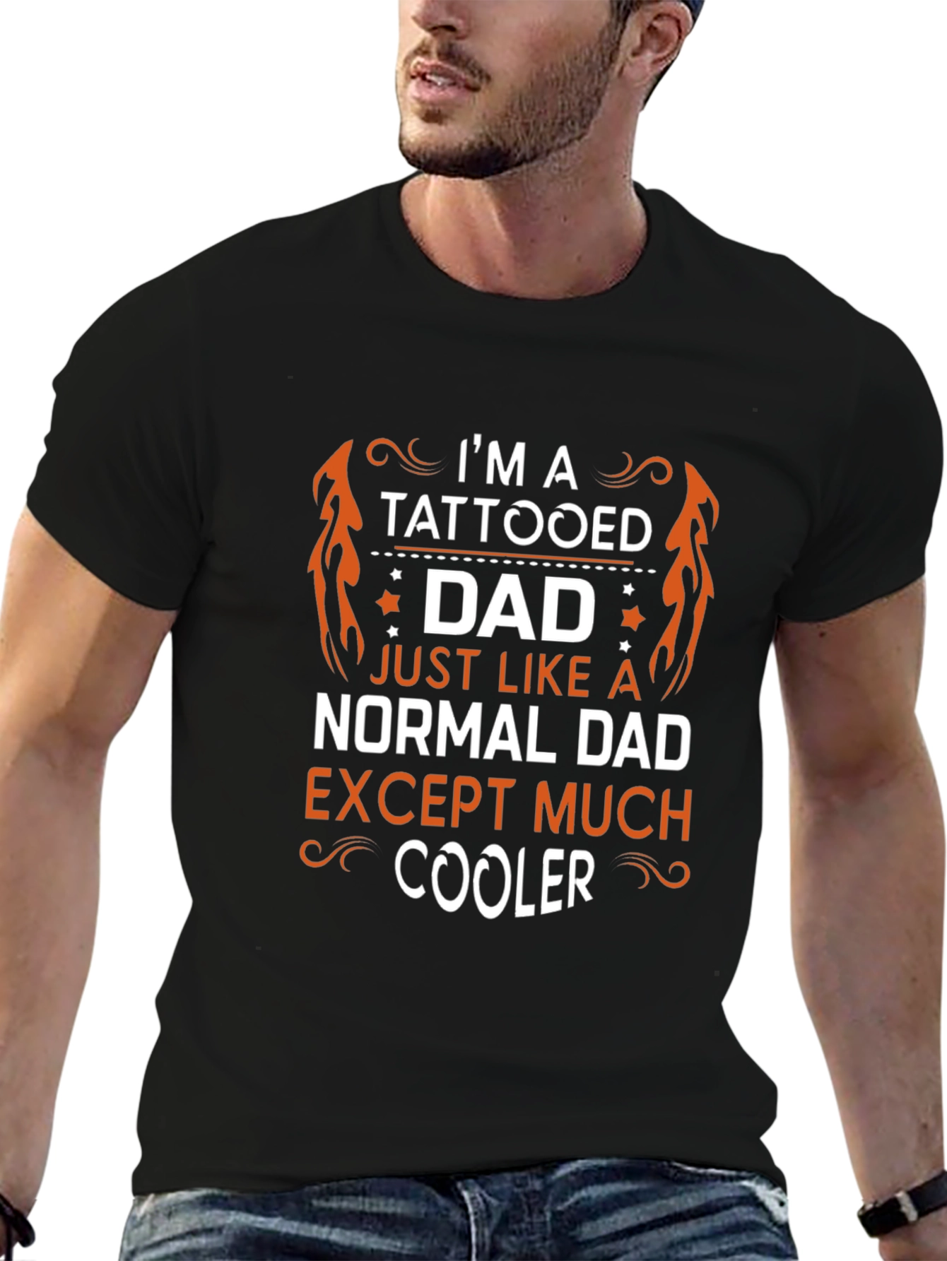 Tattooed Dad T-Shirt - Cool Fathers Day Gift