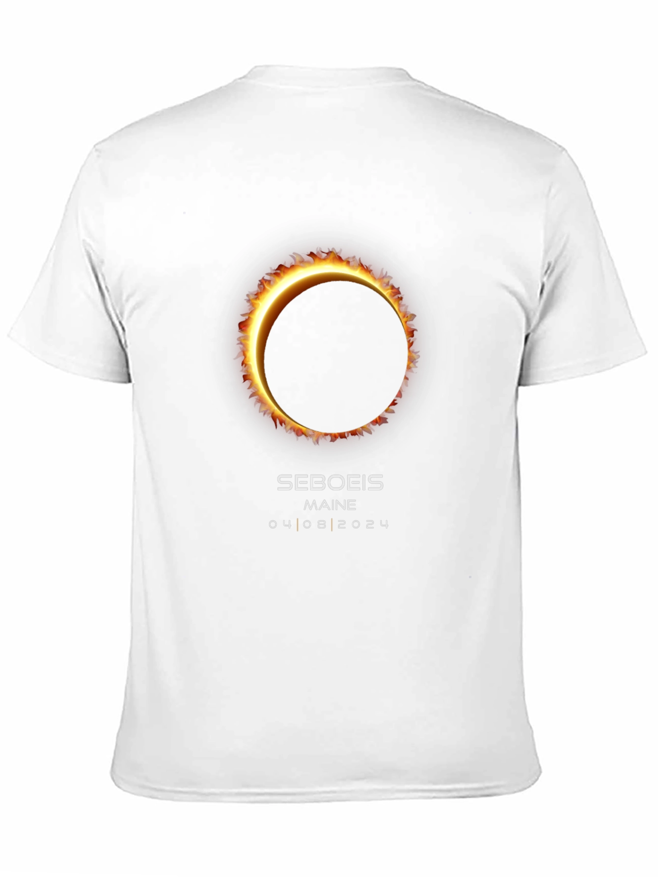 Seboeis Maine Eclipse T-Shirt - April 8 2024