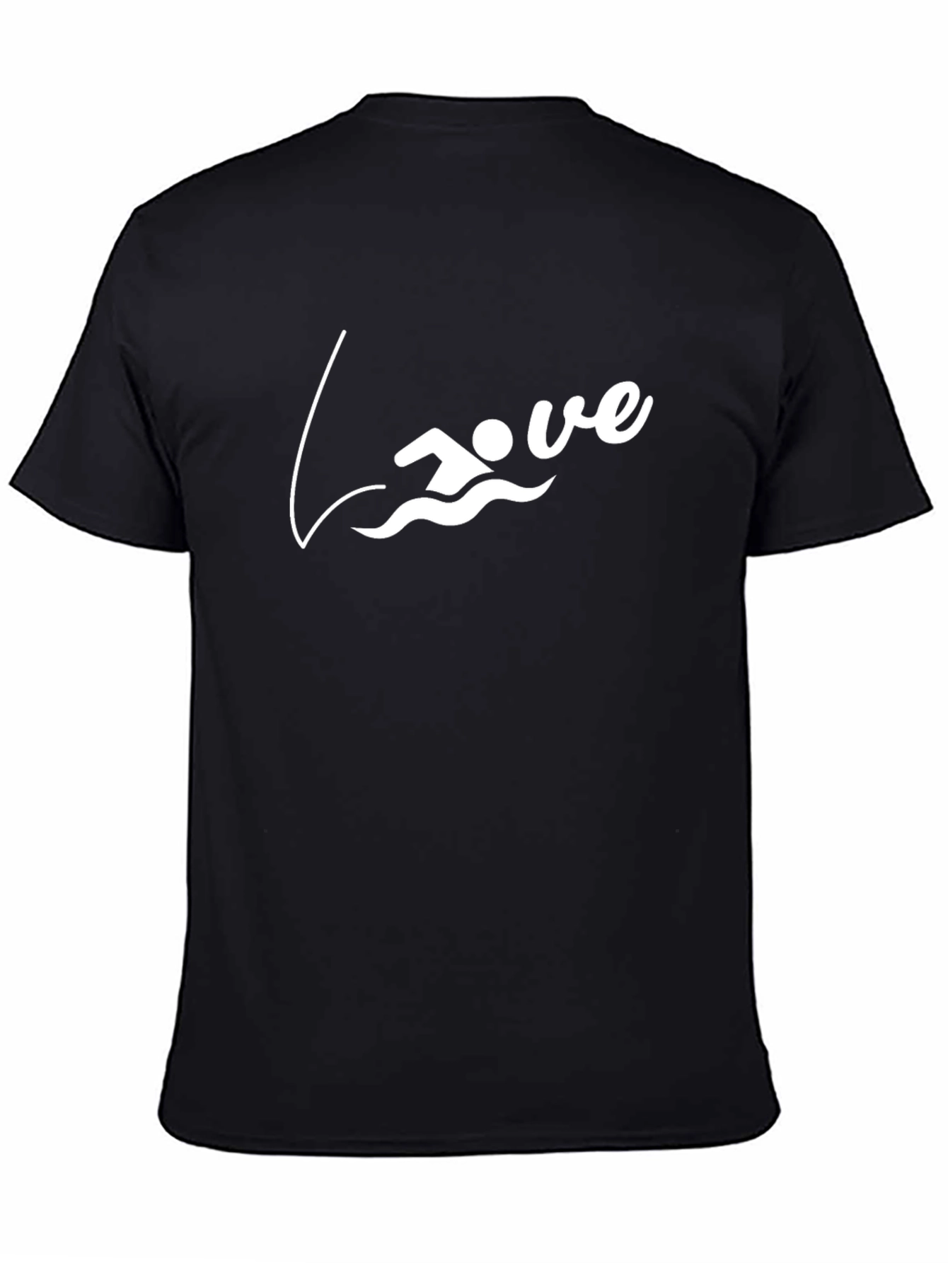 Love to Swim Graphic T-Shirt - Black