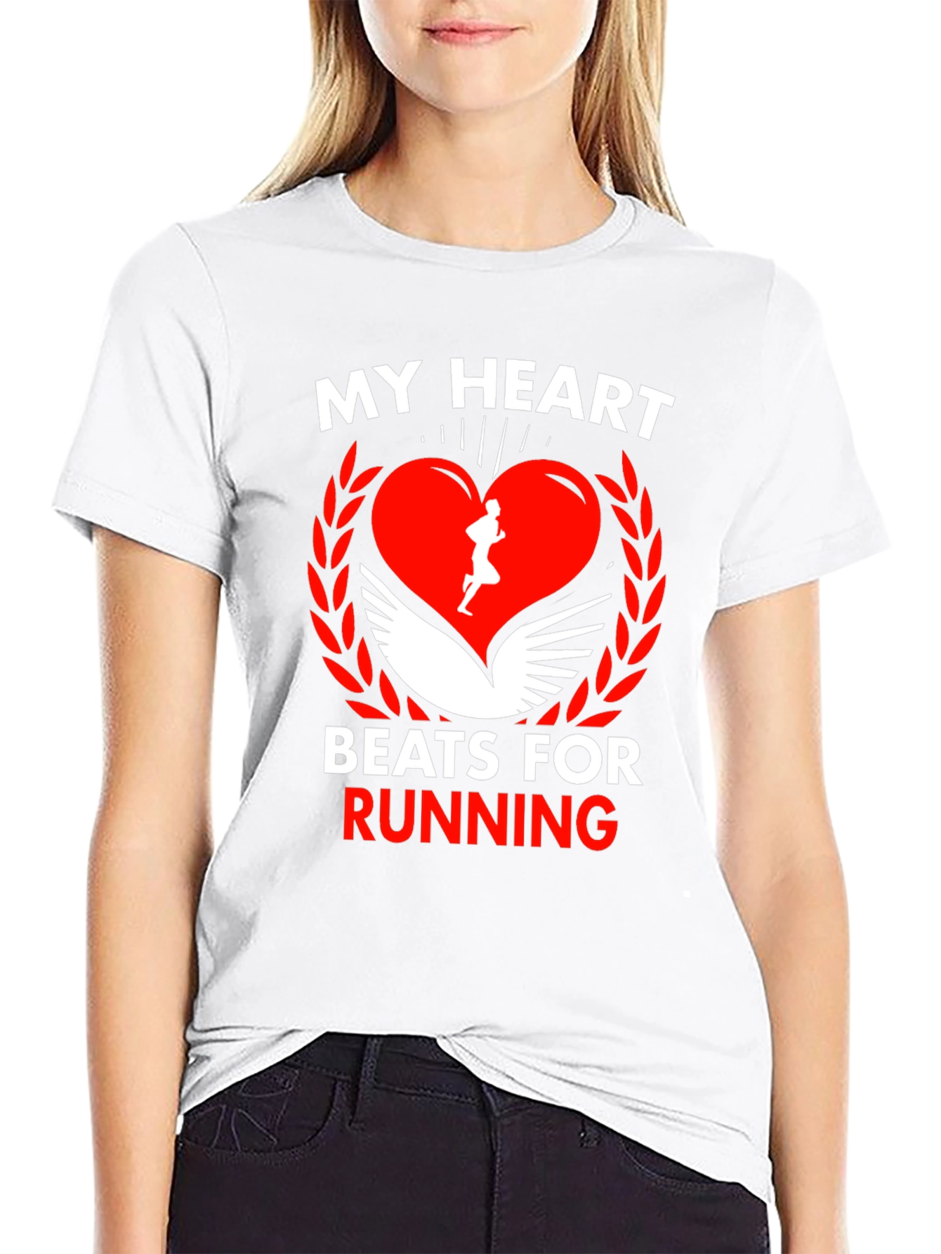 My Heart Beats for Running Graphic Tee