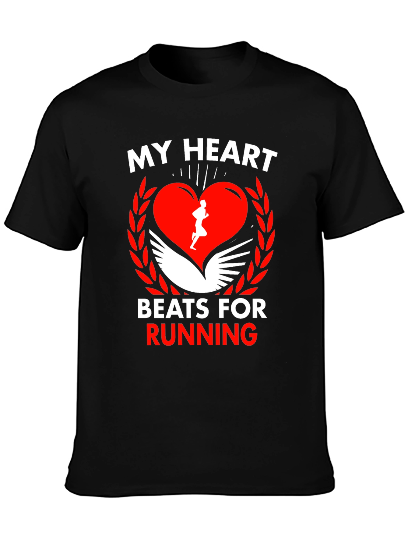 My Heart Beats for Running Graphic Tee