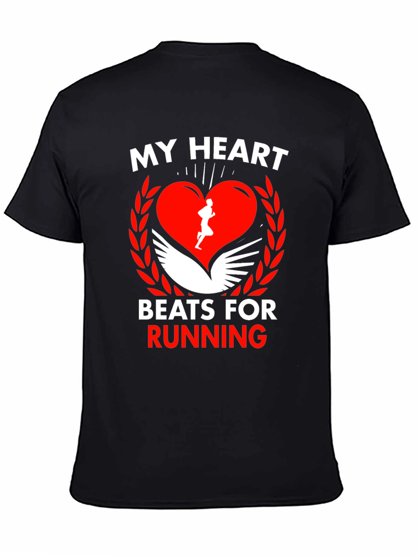 My Heart Beats for Running Graphic Tee