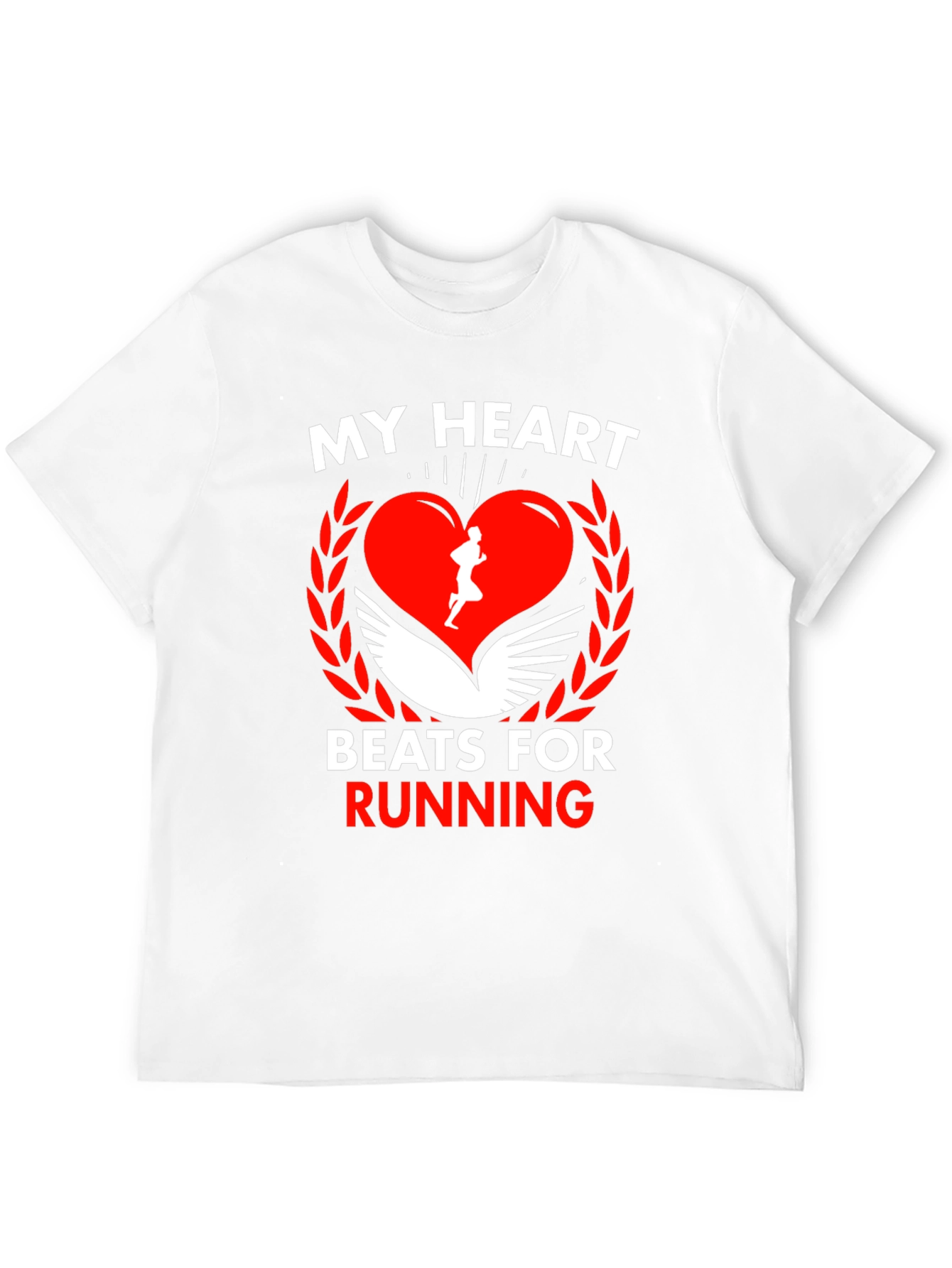 My Heart Beats for Running Graphic Tee