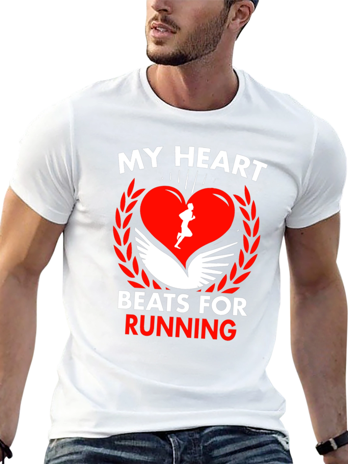 My Heart Beats for Running Graphic Tee