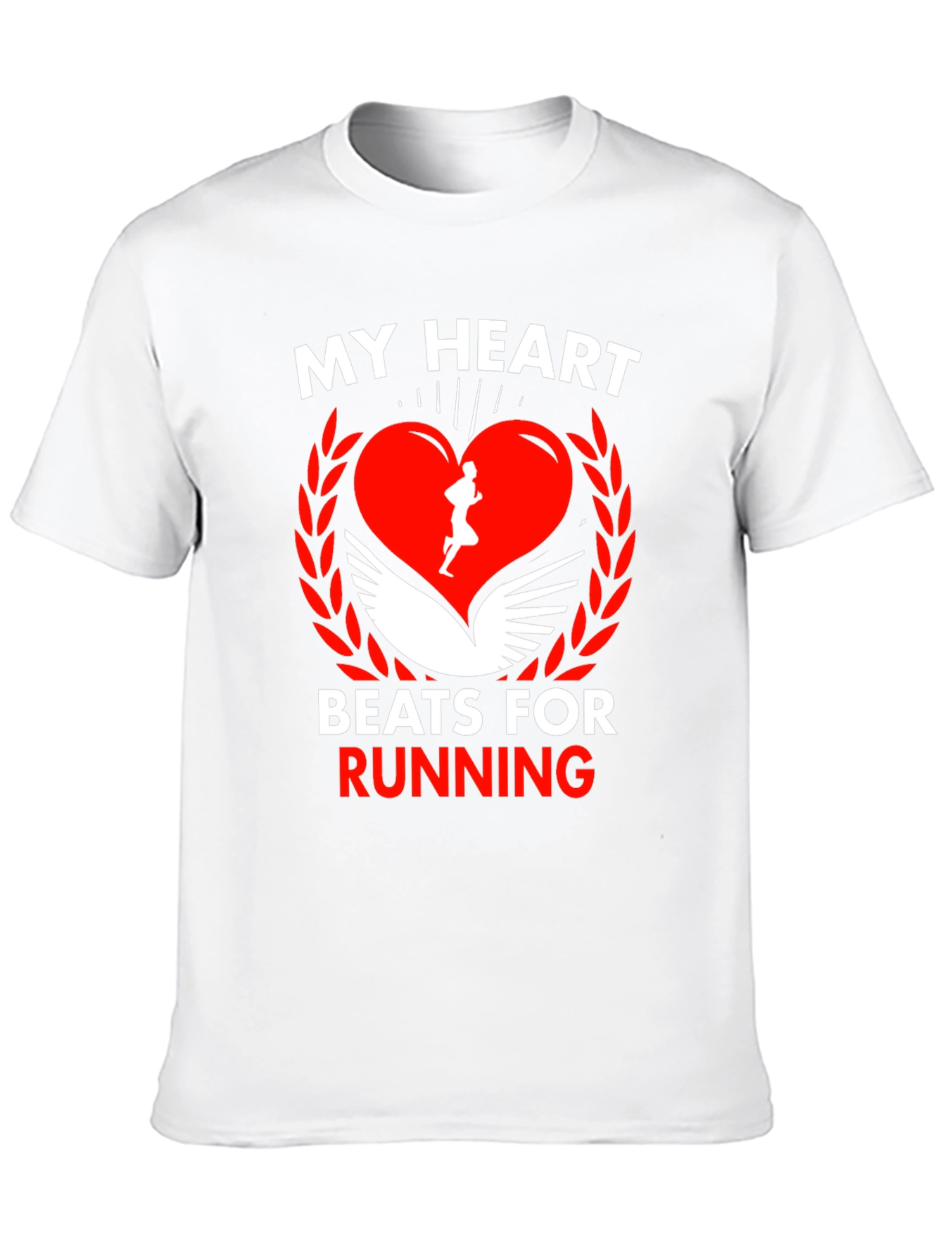 My Heart Beats for Running Graphic Tee