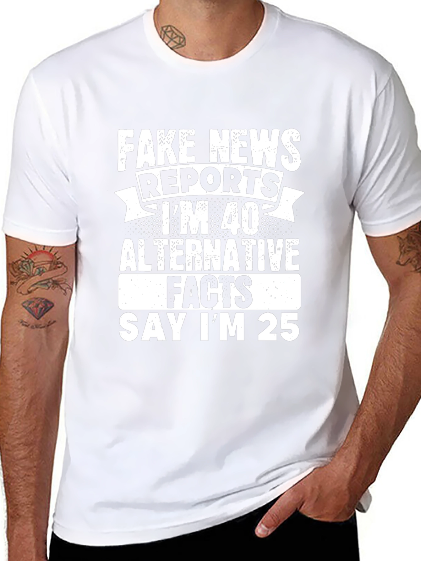 Funny 40th Birthday Fake News T-Shirt