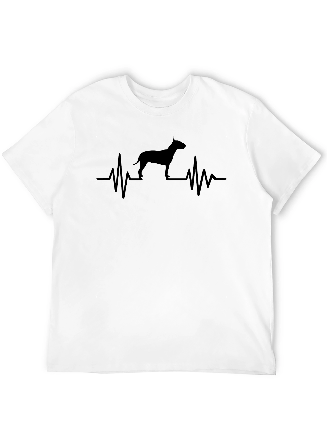Bull Terrier Heartbeat T-Shirt - Dog Lover Tee