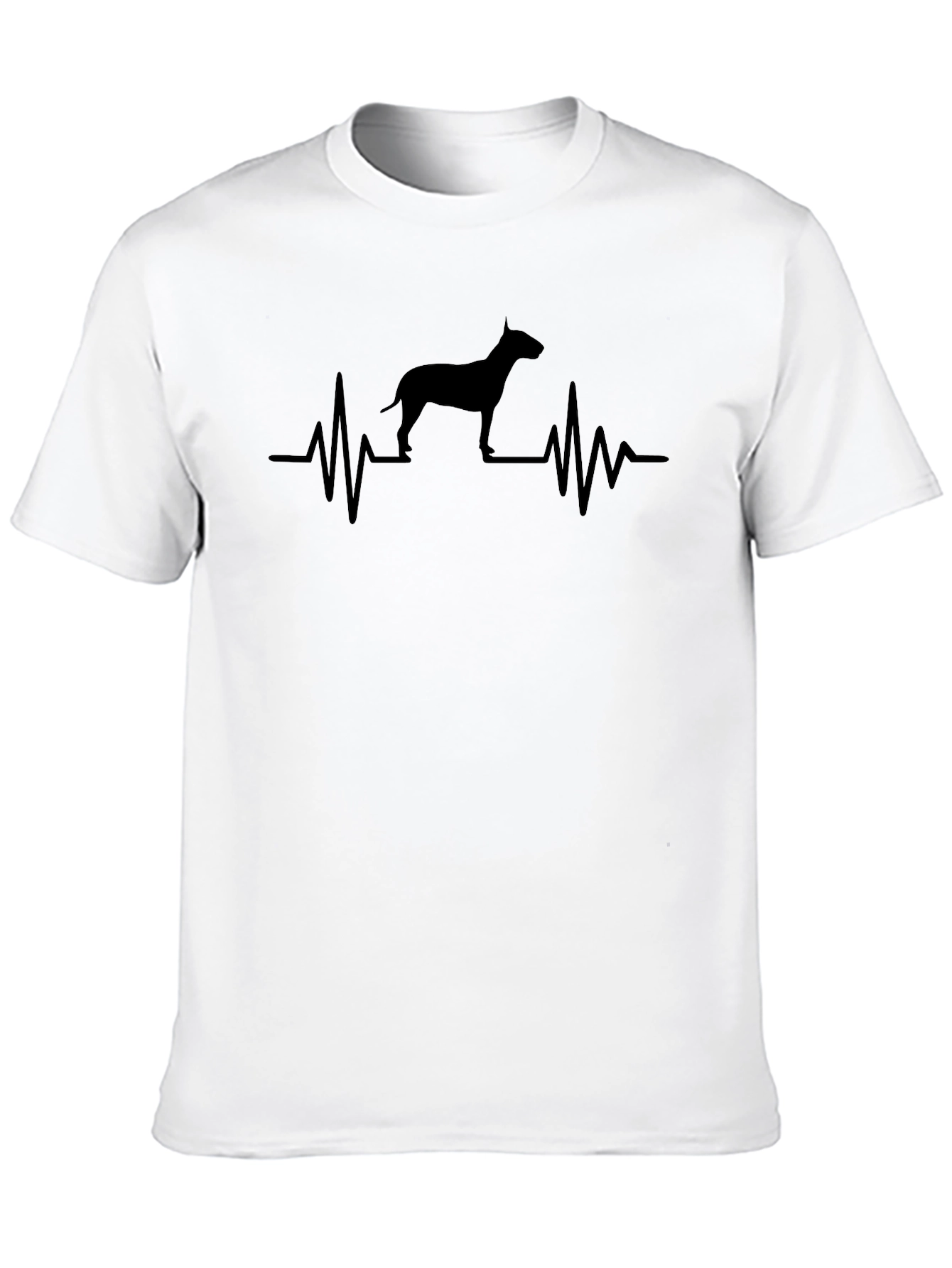 Bull Terrier Heartbeat T-Shirt - Dog Lover Tee