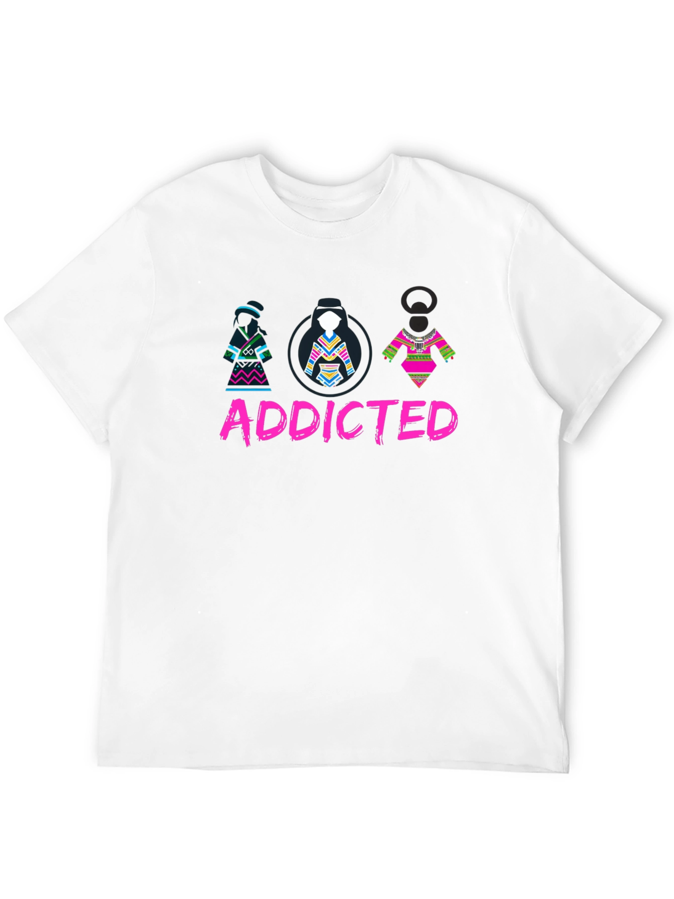 Addicted Native Style Black T-Shirt