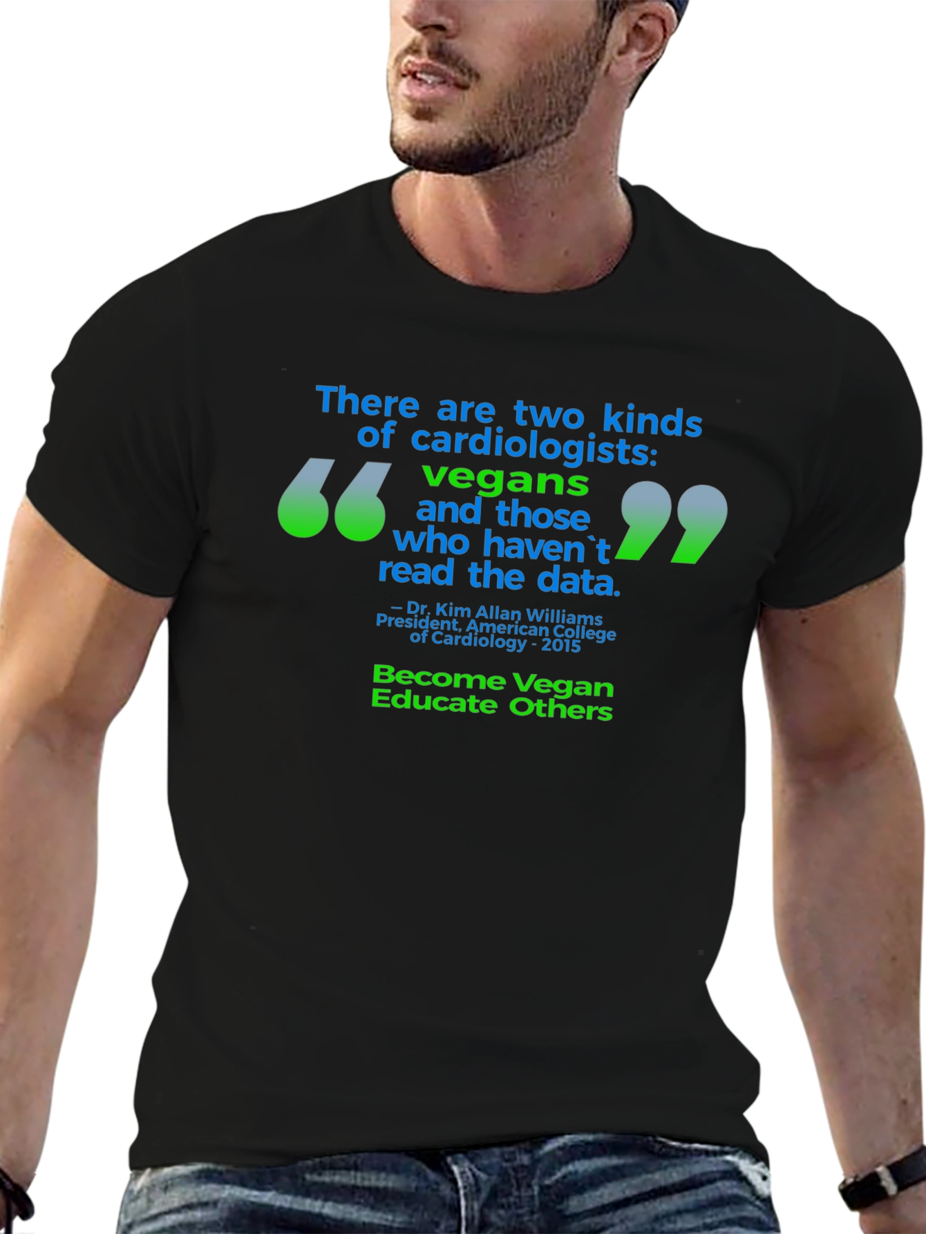 Vegan Cardiologist T-Shirt - Read the Data