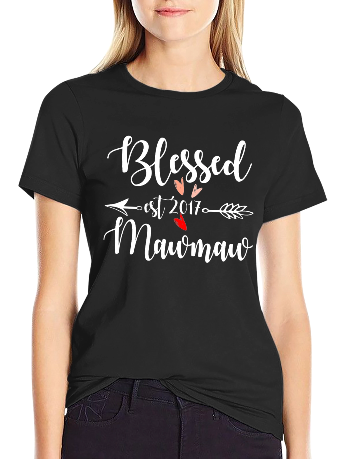 Blessed Mawmaw Est. 2017 Graphic Tee