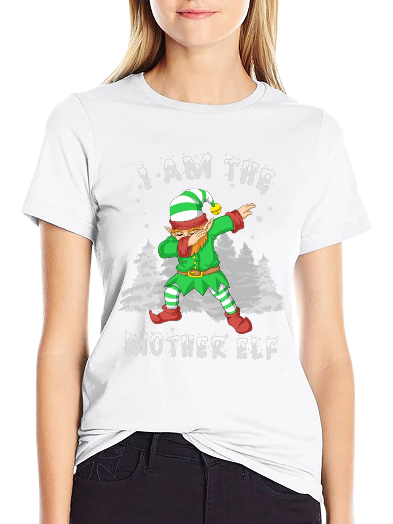 I am the Mother Elf Dabbing Graphic T-Shirt